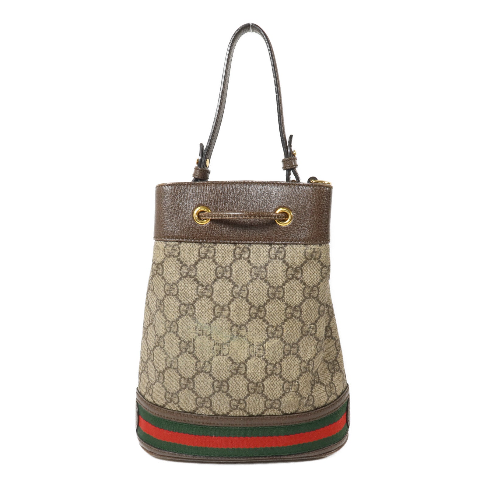 GUCCI 塗層帆布Ophidia Bucket手挽肩背兩用袋