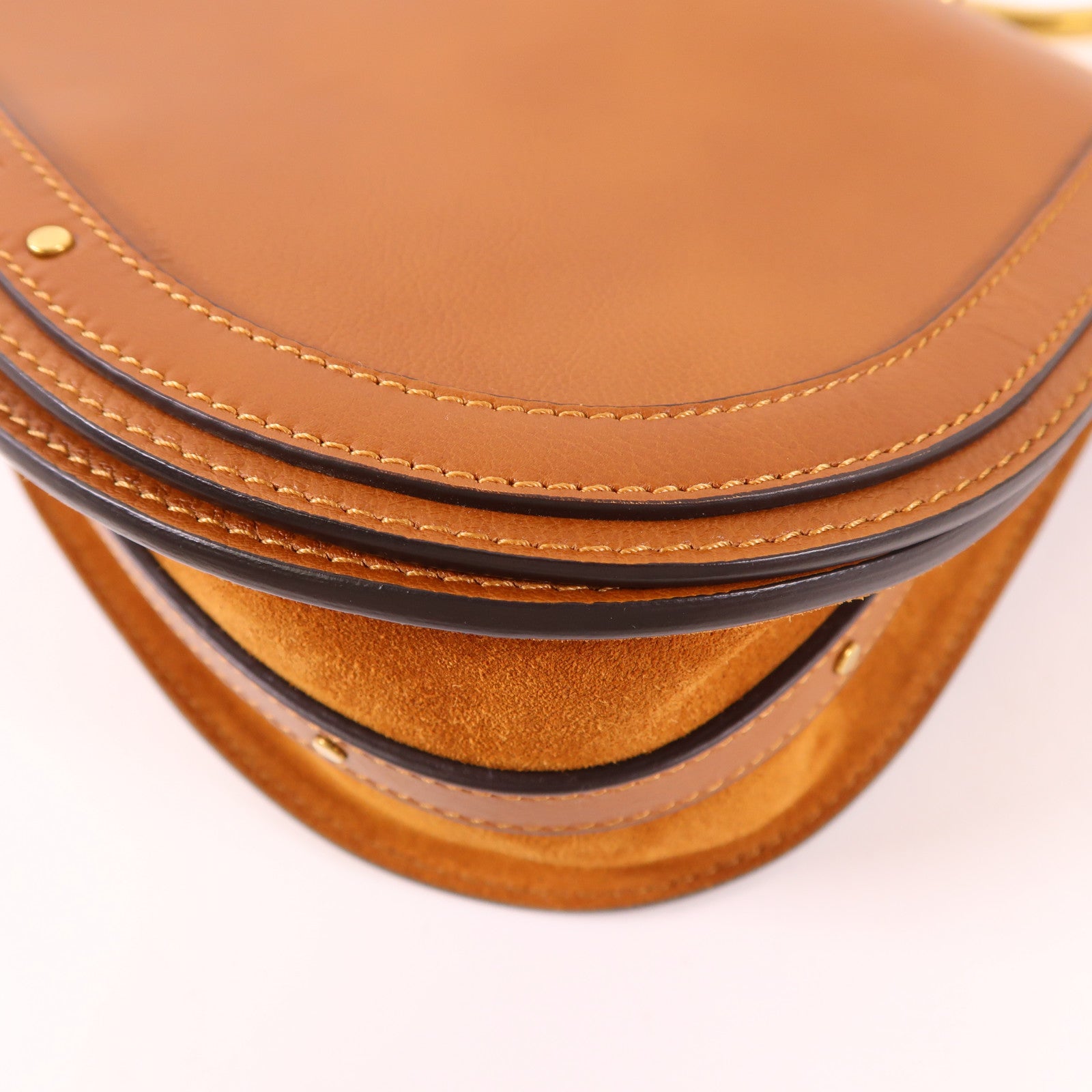 Chloe 牛皮皮革Nile Medium金扣手挽肩背兩用袋