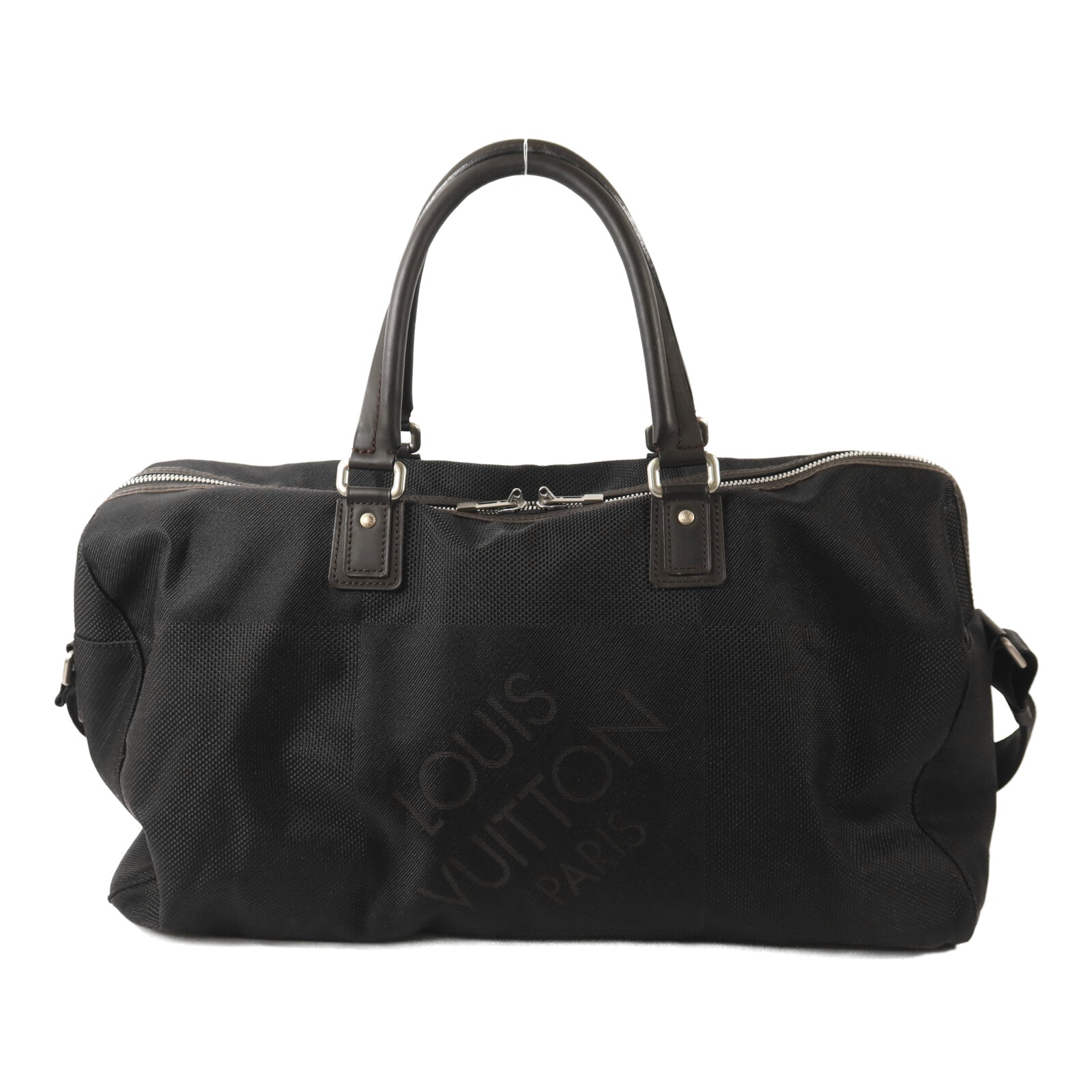 LOUIS VUITTON Damier Geant Albatross銀扣手挽肩背兩用袋