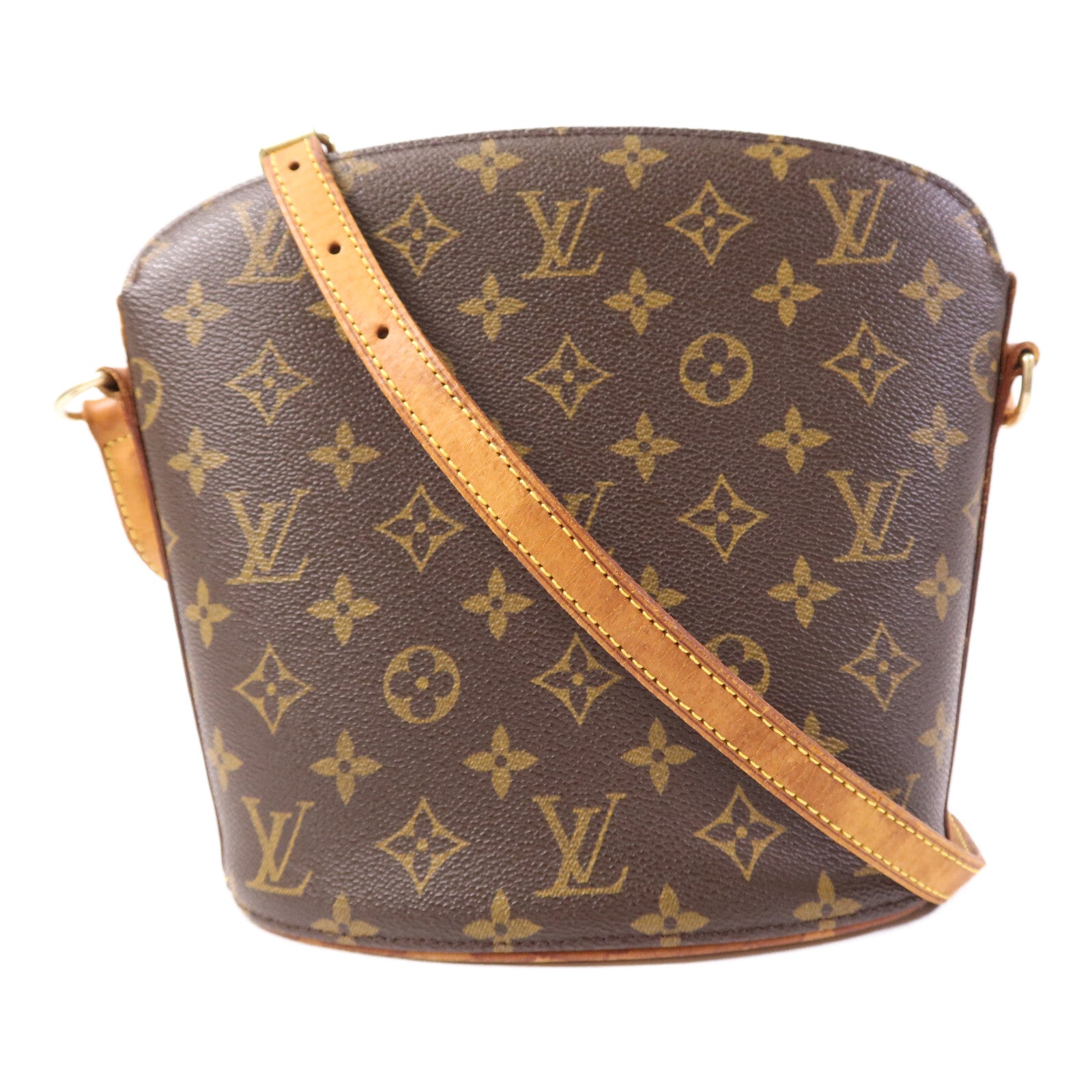 LOUIS VUITTON 【激減優惠】Monogram Drouot金扣肩背袋