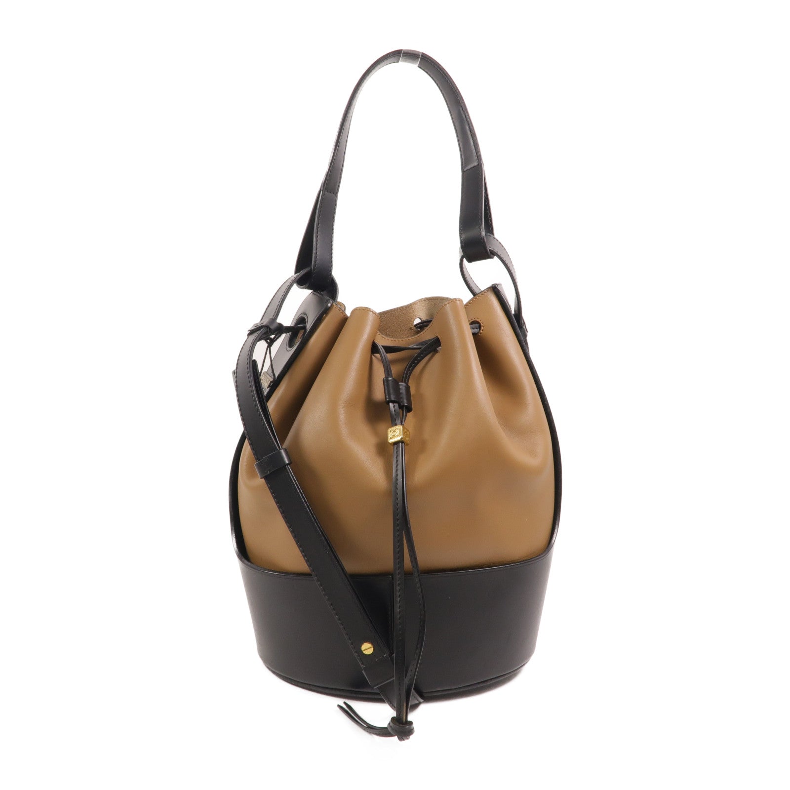 LOEWE 牛皮皮革Balloon Bucket Medium手挽肩背兩用袋