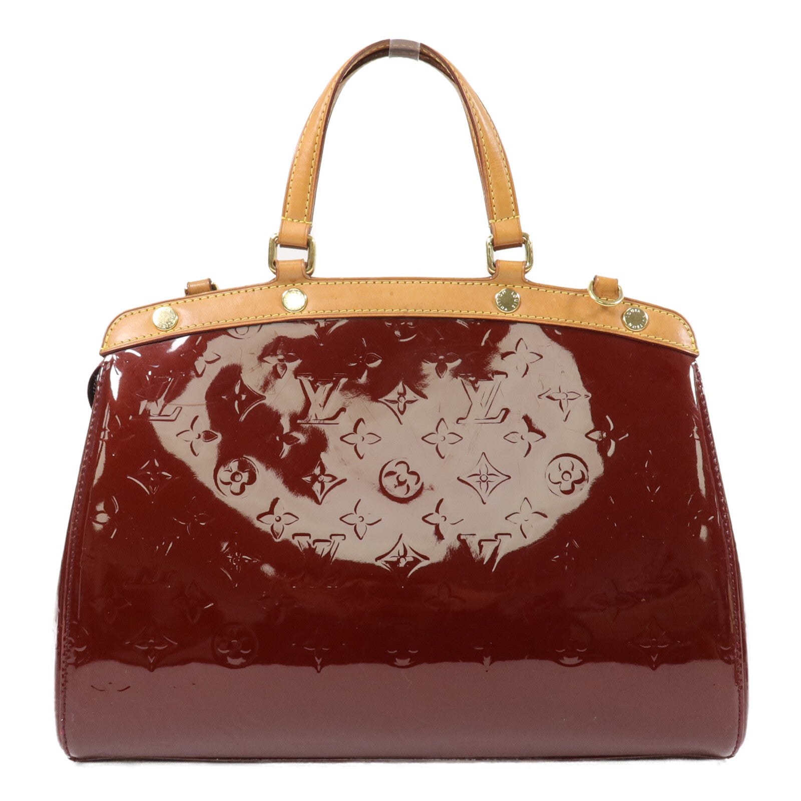 LOUIS VUITTON Monogram Vernis Brea MM手挽肩背兩用袋