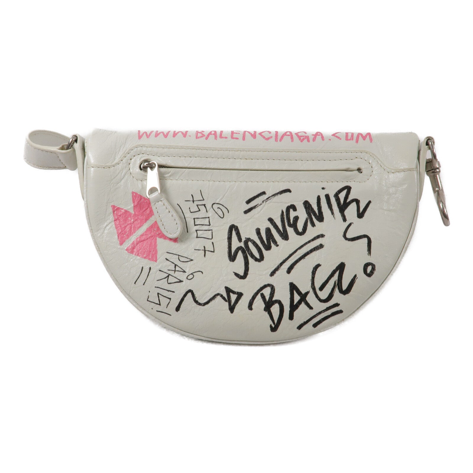 BALENCIAGA 牛皮皮革Souvenir Graffiti Belt Bag腰包