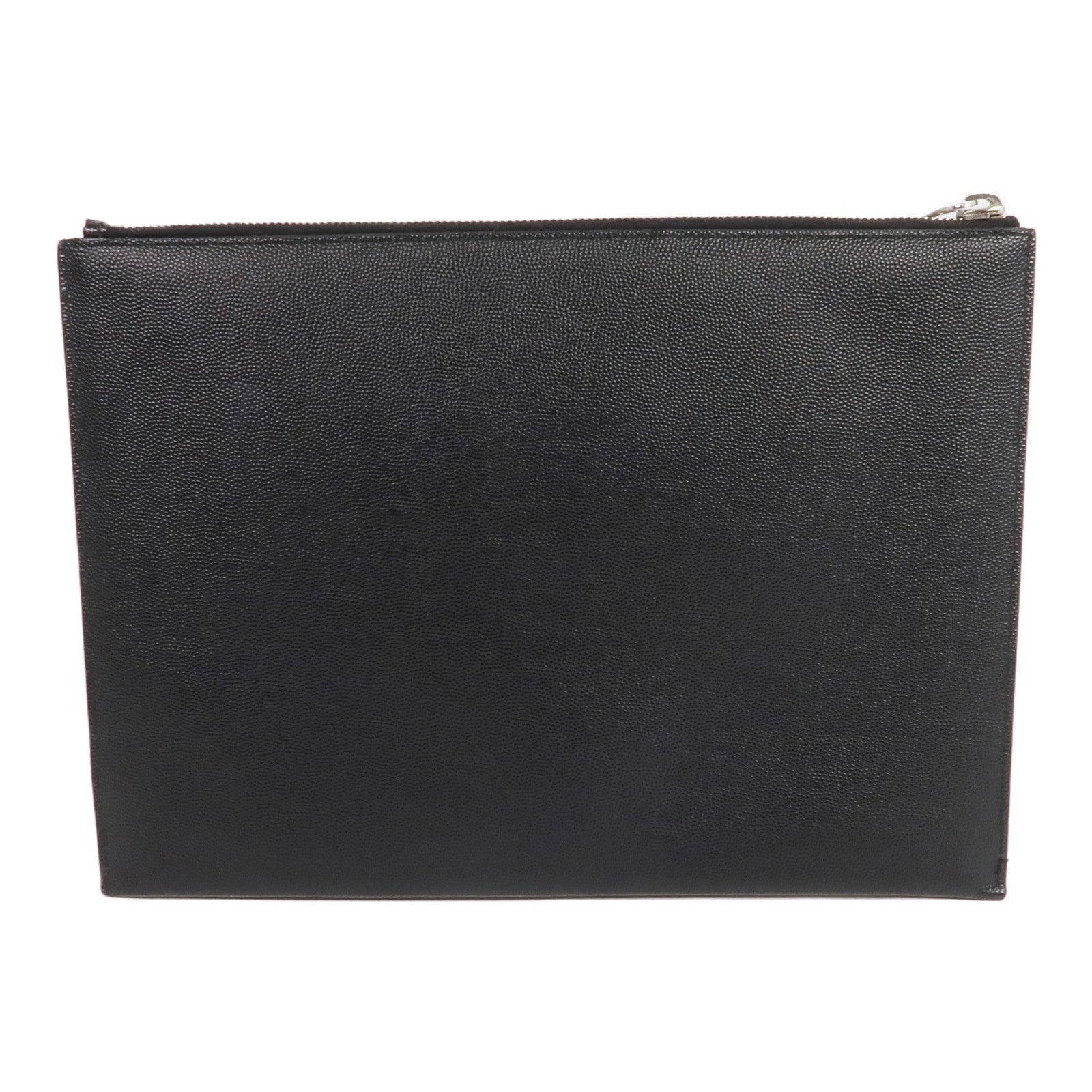 SAINT LAURENT 牛皮皮革Clutch Bag銀扣手拿包