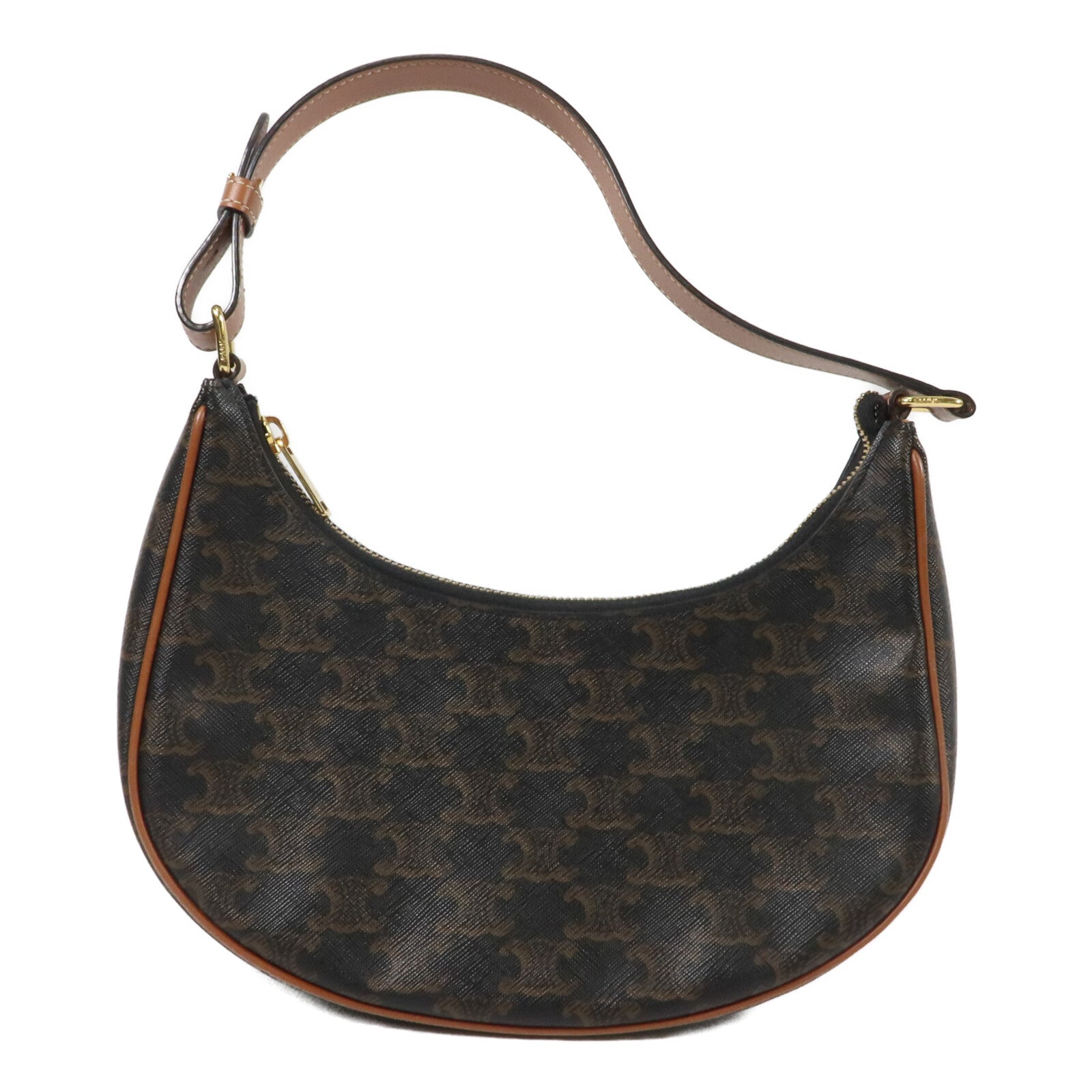 CELINE 塗層帆布Ava Medium Triomphe肩背袋