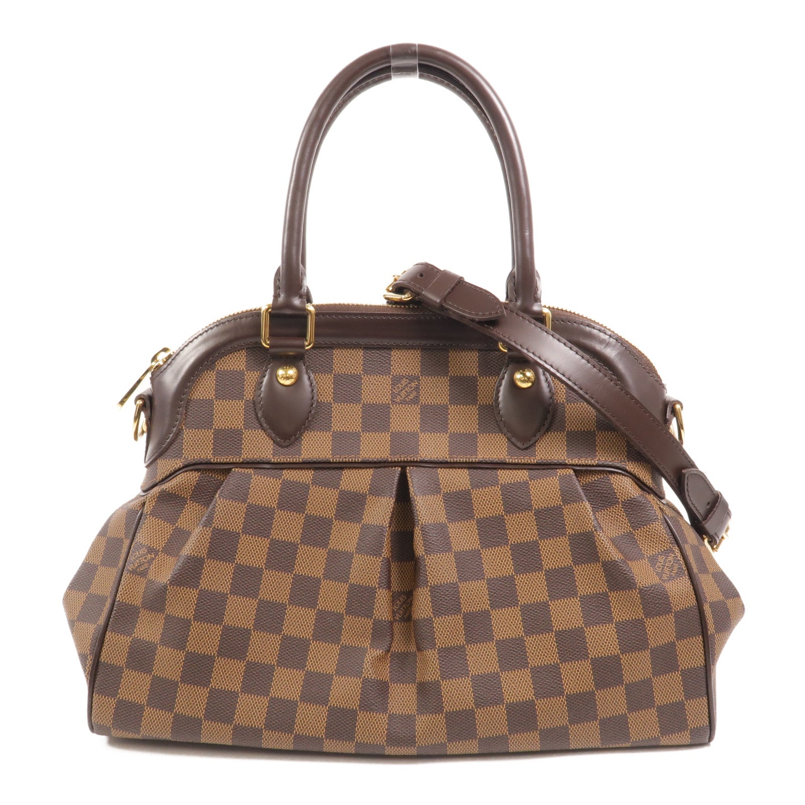 LOUIS VUITTON Damier Trevi手挽肩背兩用袋