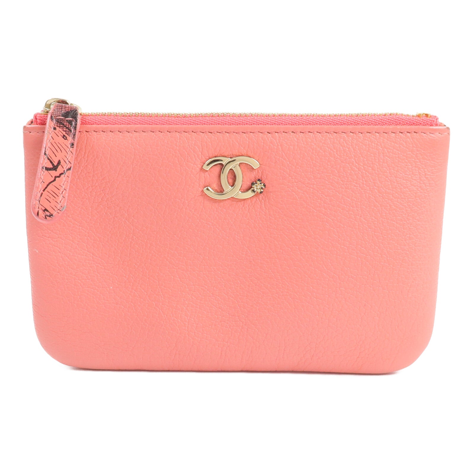 CHANEL 牛皮皮革Coin/Card Case零錢包/卡片套