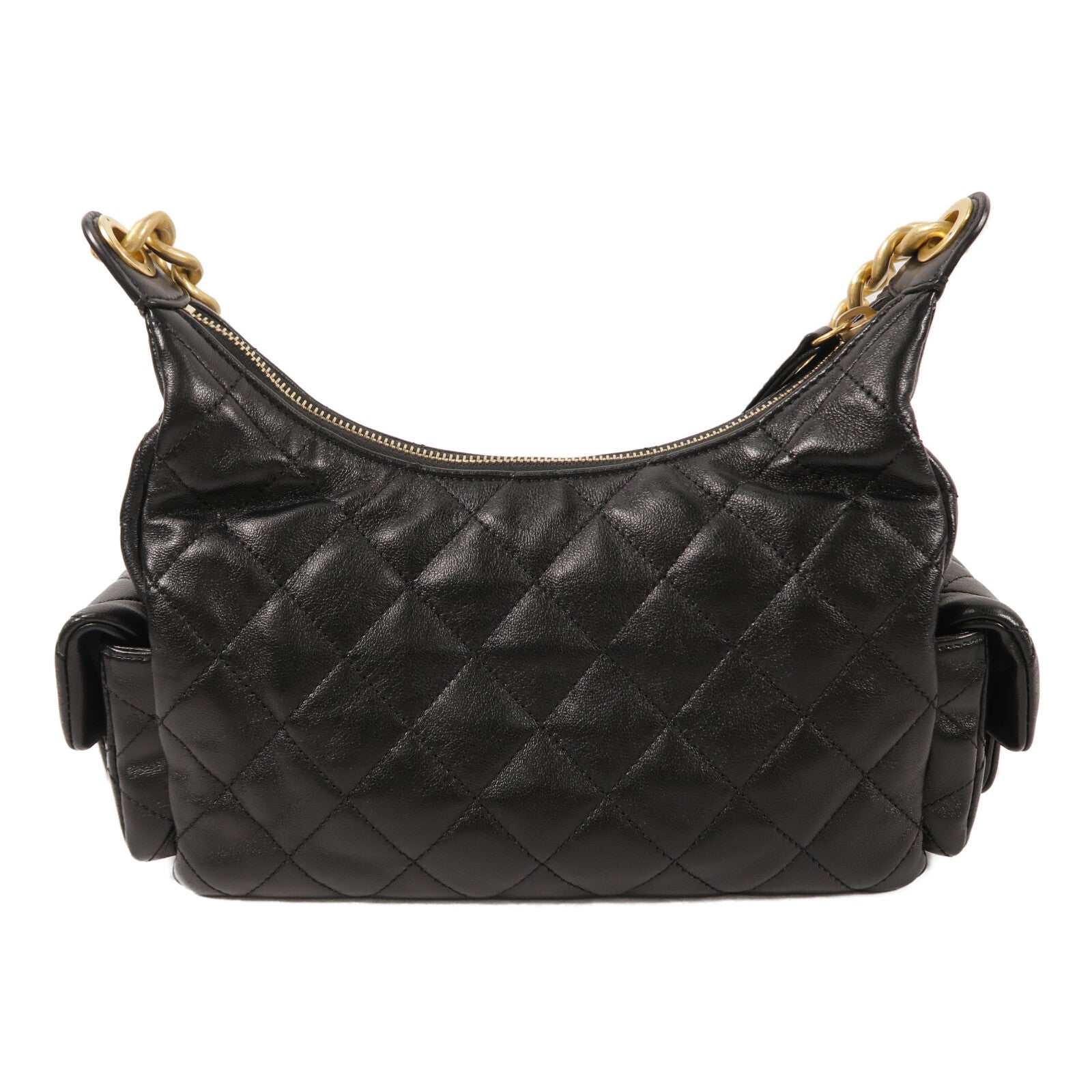 CHANEL 羊皮皮革25C Hobo Bag鏈帶肩背袋