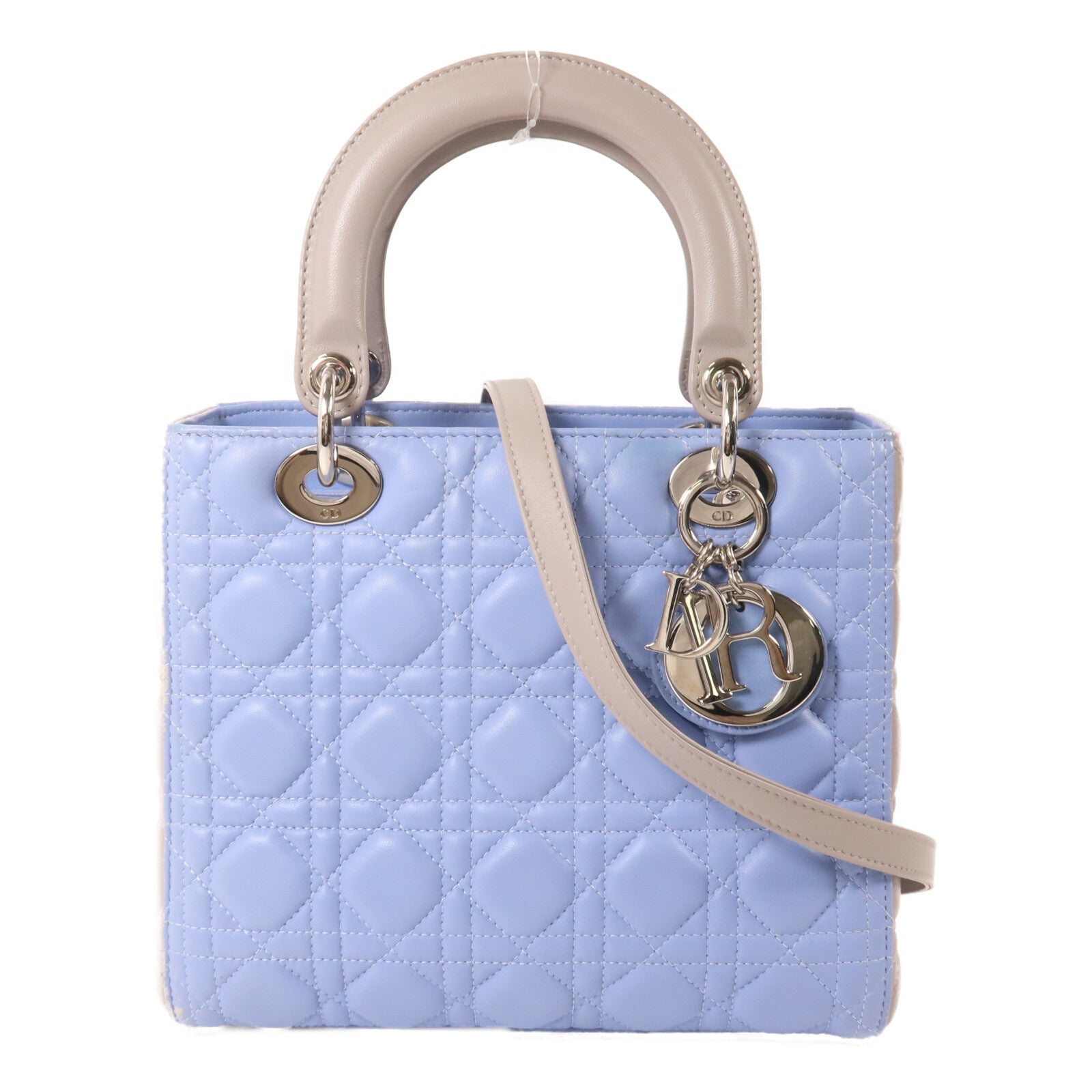 Dior 羊皮皮革Lady Dior Medium手挽肩背兩用袋