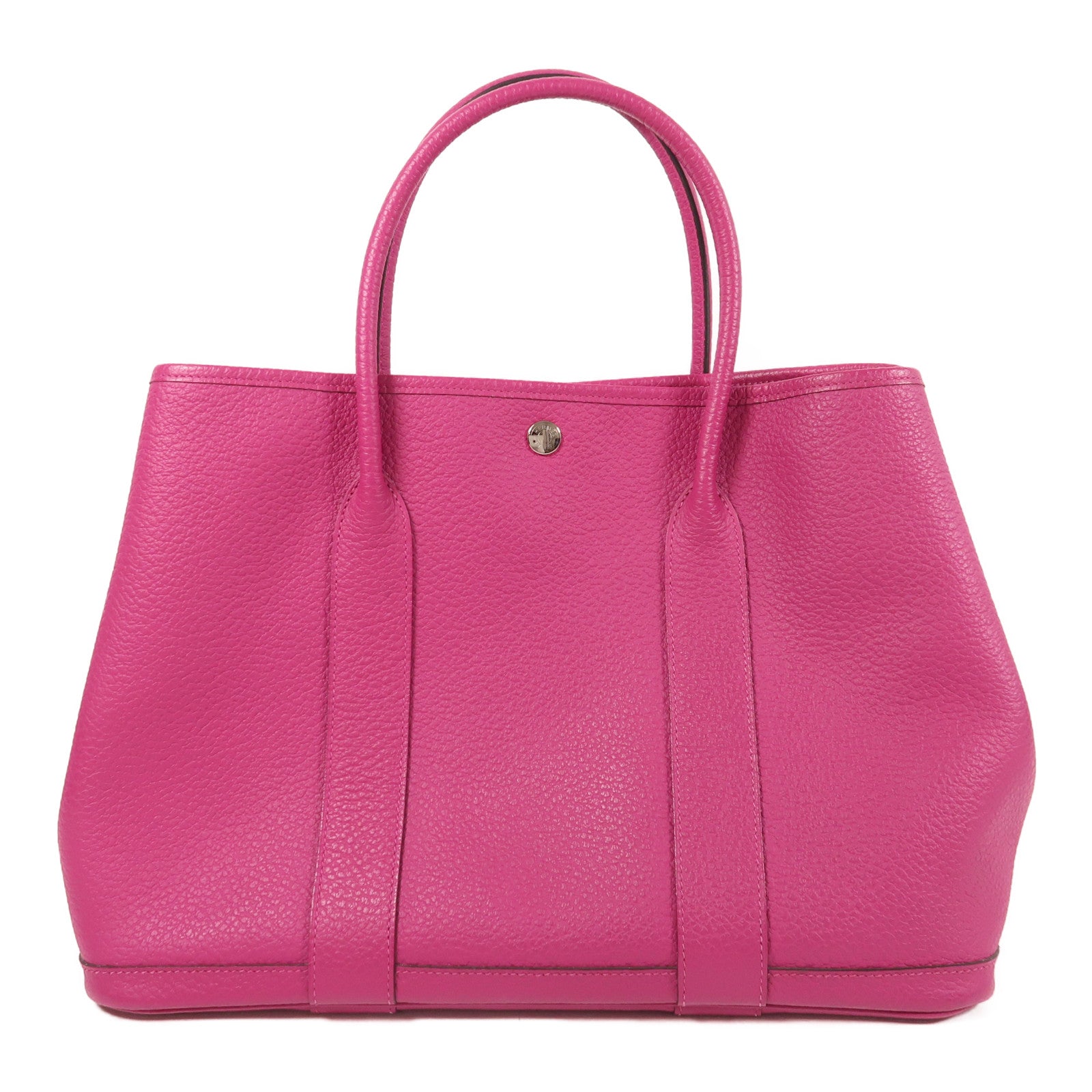 HERMES Negonda皮革Garden Party PM銀扣手挽袋