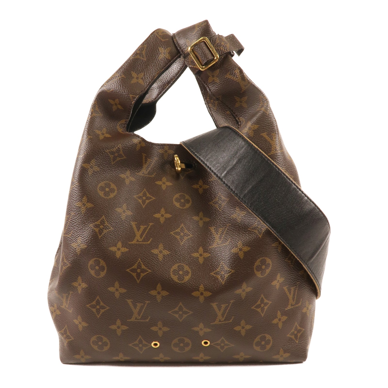 LOUIS VUITTON Monogram Hobo MM金扣手挽肩背兩用袋