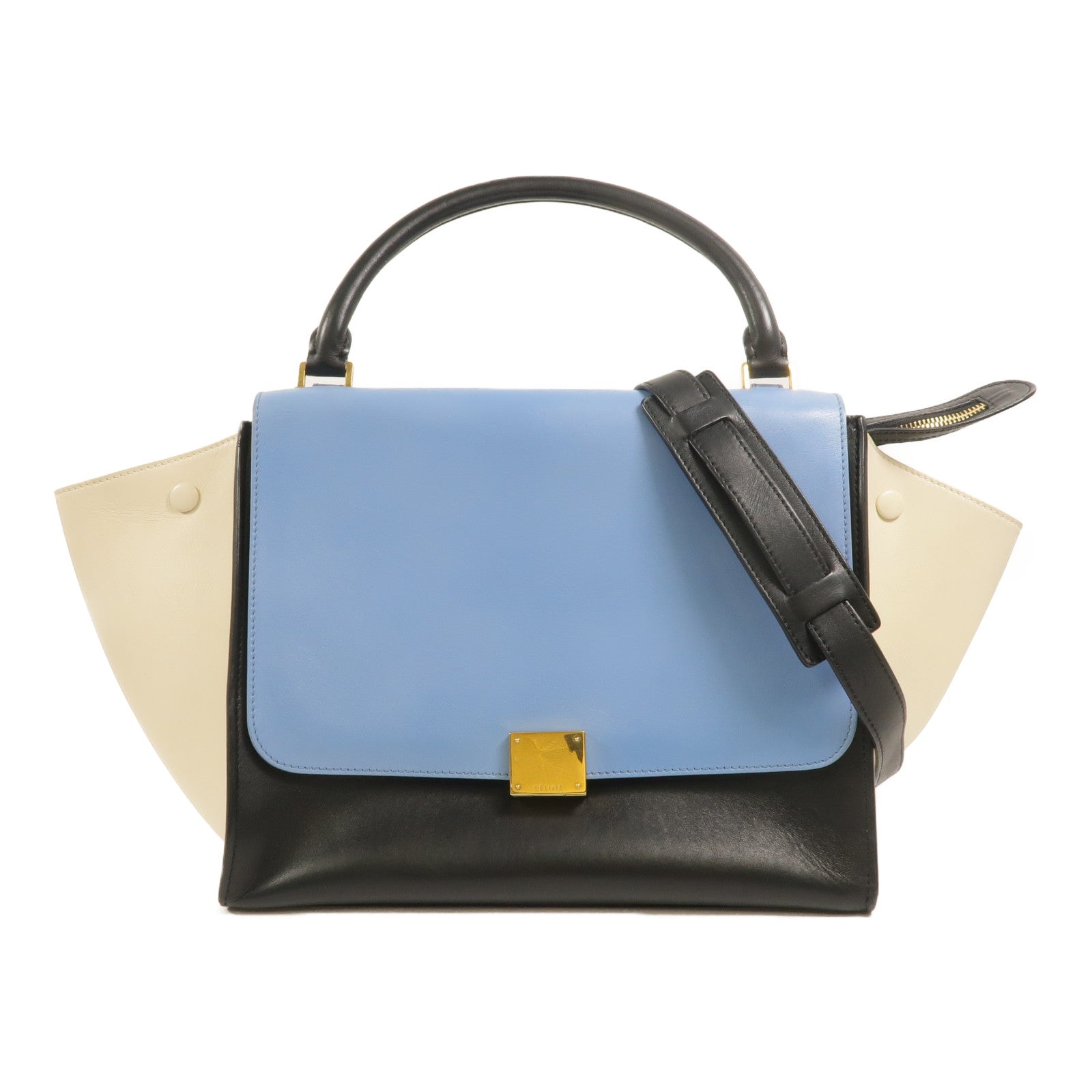 CELINE 牛皮皮革Trapeze手挽肩背兩用袋