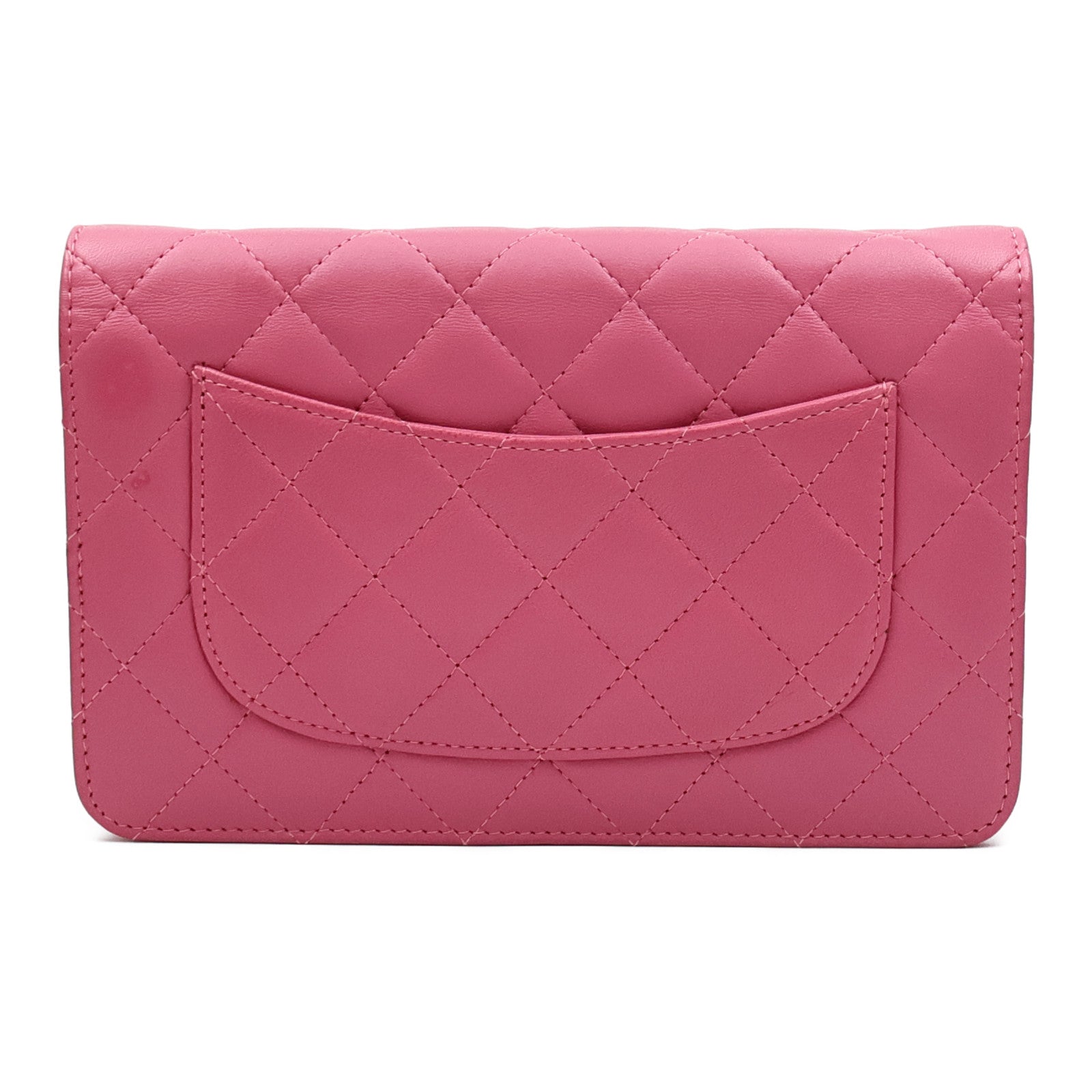 CHANEL 羊皮皮革WOC Wallet On Chain金扣鏈帶肩背袋
