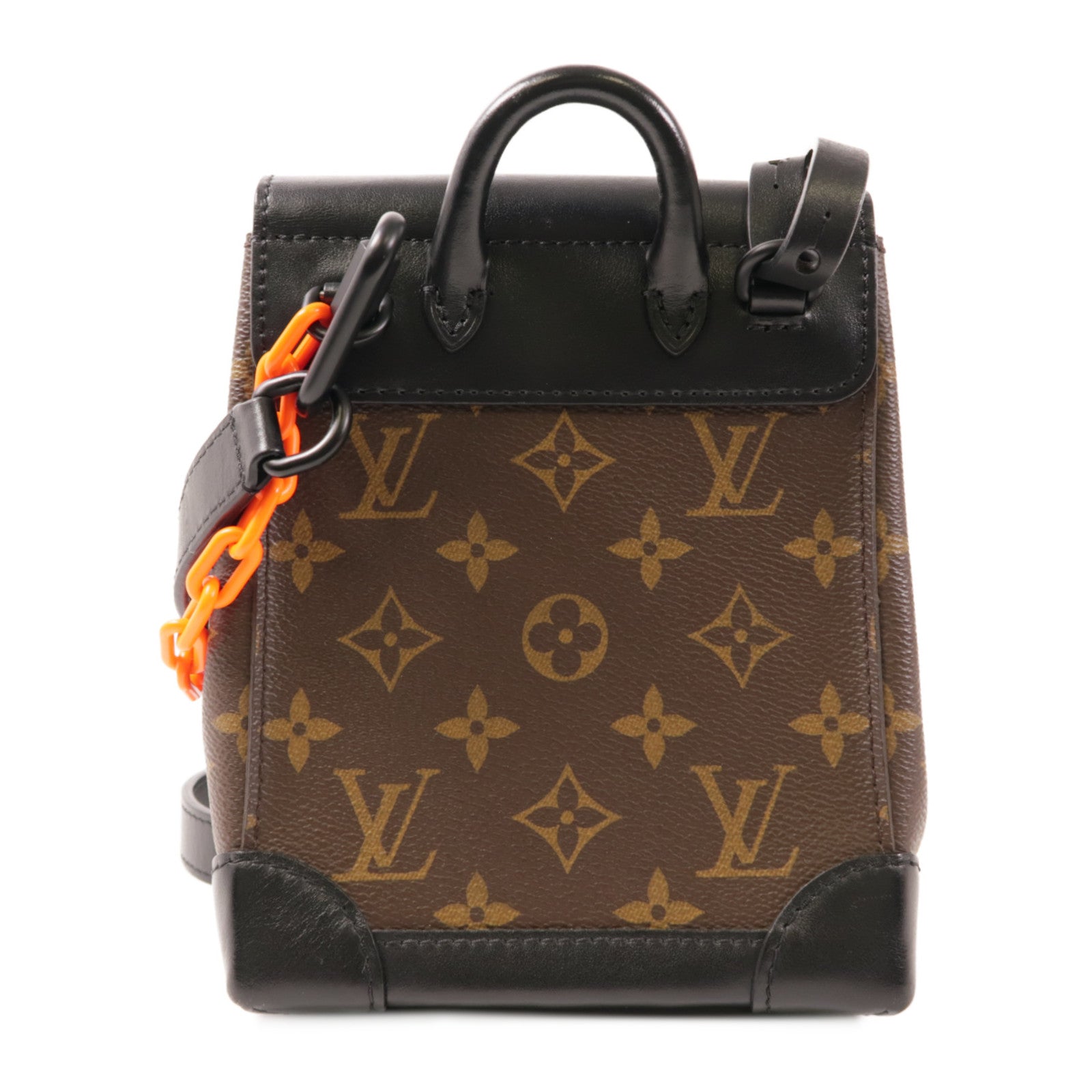 LOUIS VUITTON LV Steamer Nano Shoulder Bag M80327 Monogram Brown/Black