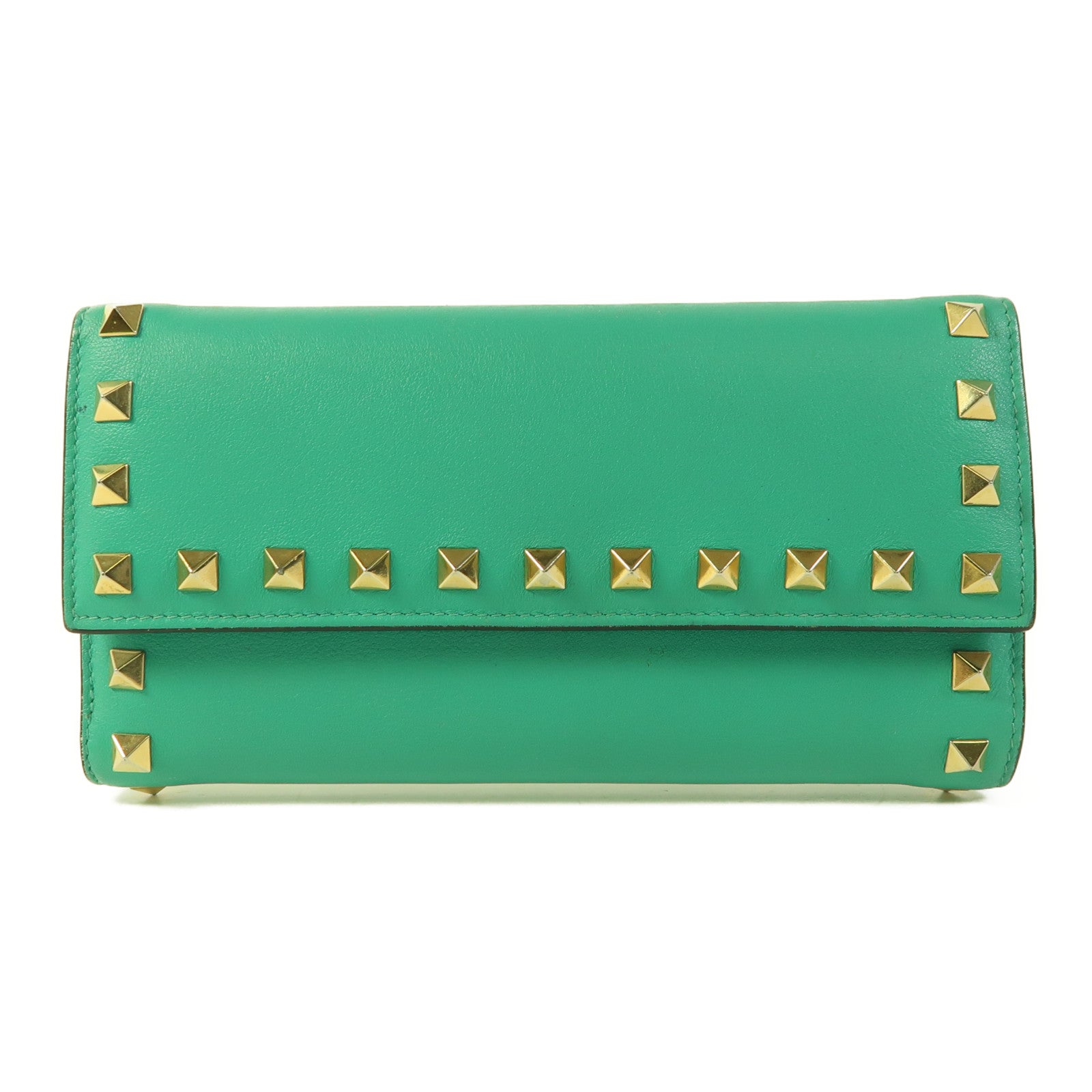 Valentino 牛皮皮革Long Wallet金扣長錢包