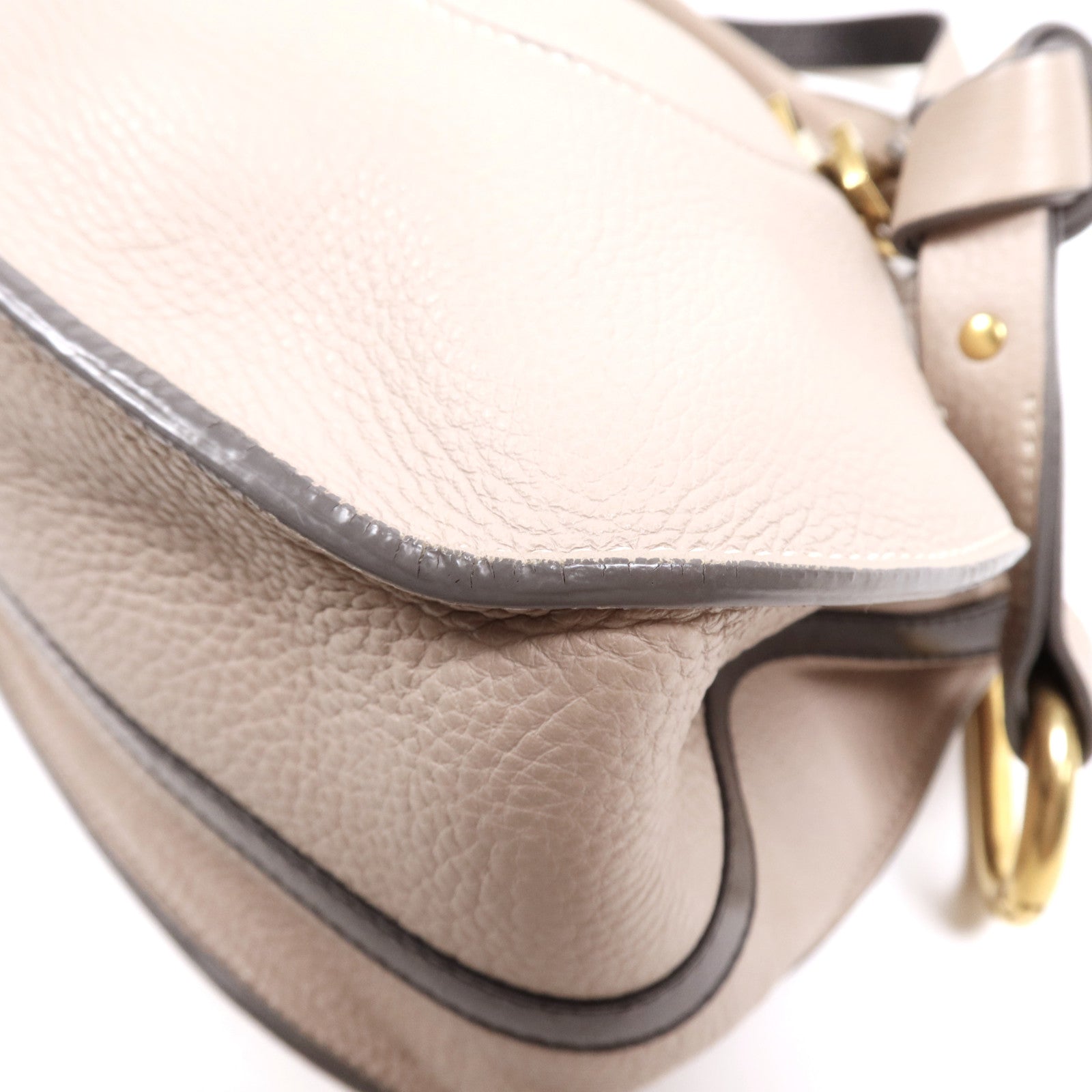 Chloe 牛皮皮革2 way Shoulder Bag金扣肩背袋