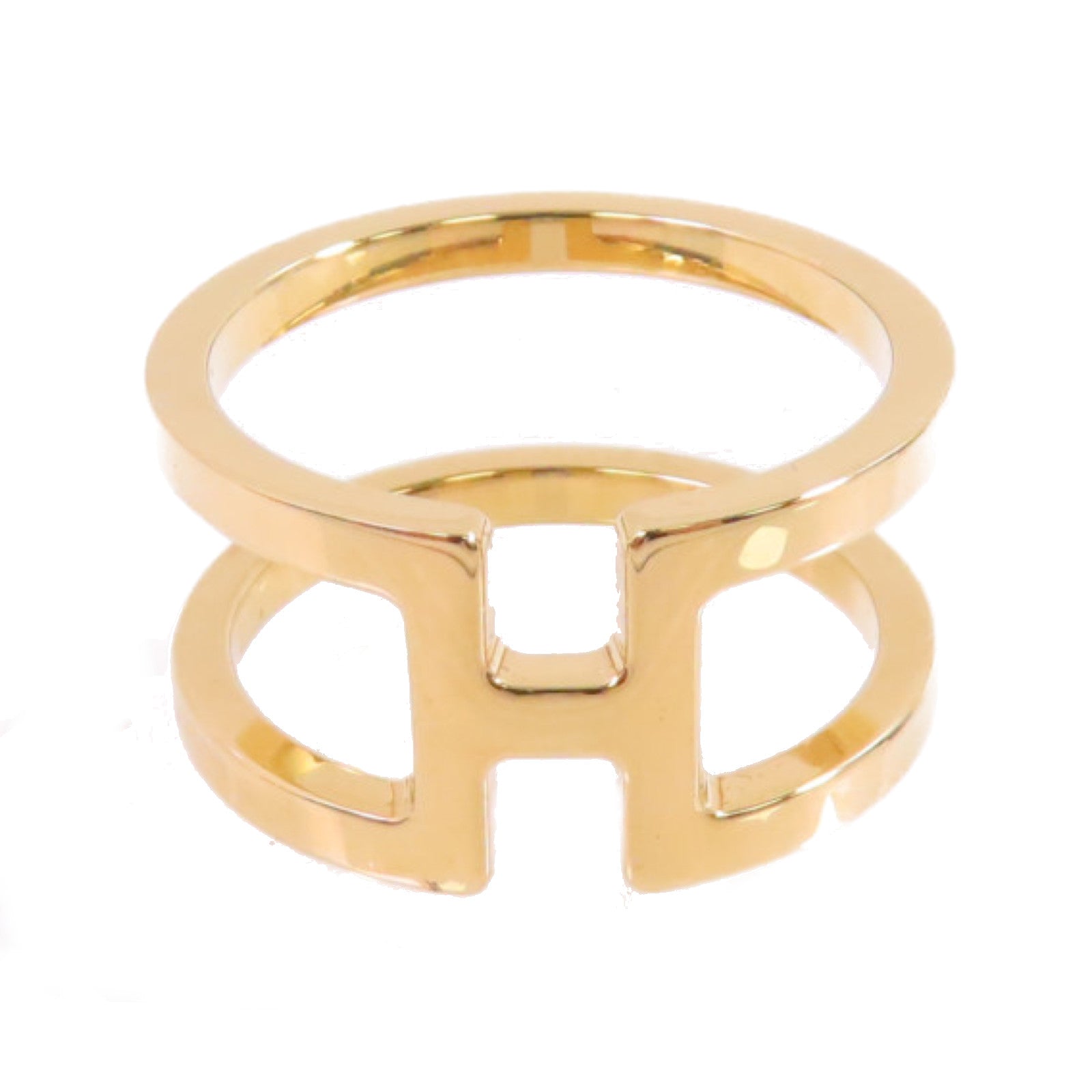 HERMES 金屬Permabrass H En Rond Scarf Ring絲巾扣 - Main Image