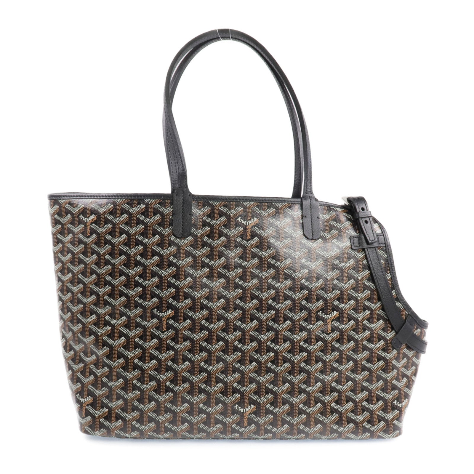 GOYARD 塗層帆布Chien Gris Bag銀扣肩背袋/手挽袋