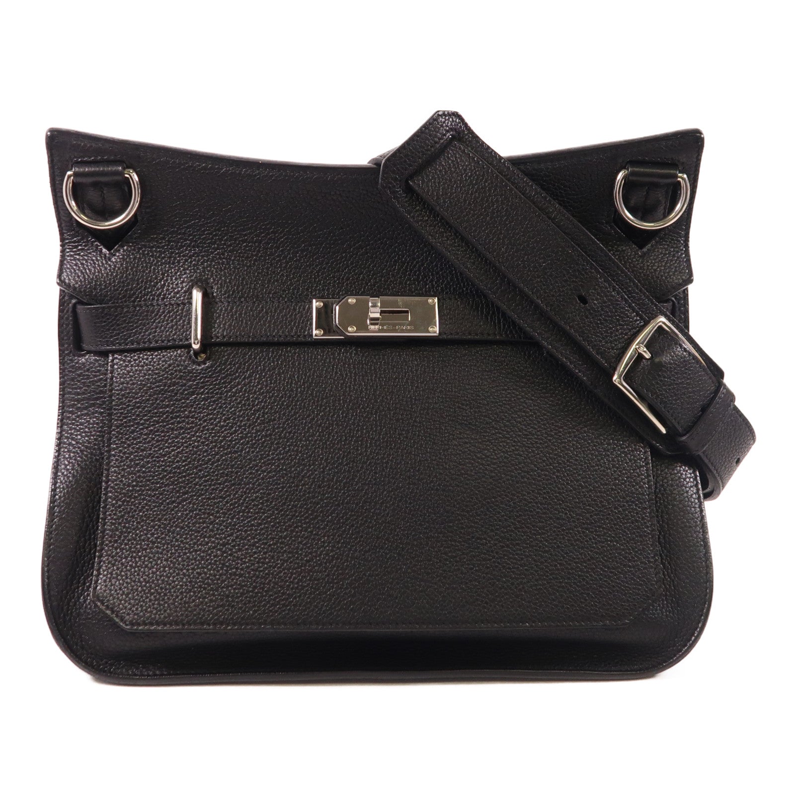 HERMES Togo皮革Jypesiere 34銀扣肩背袋