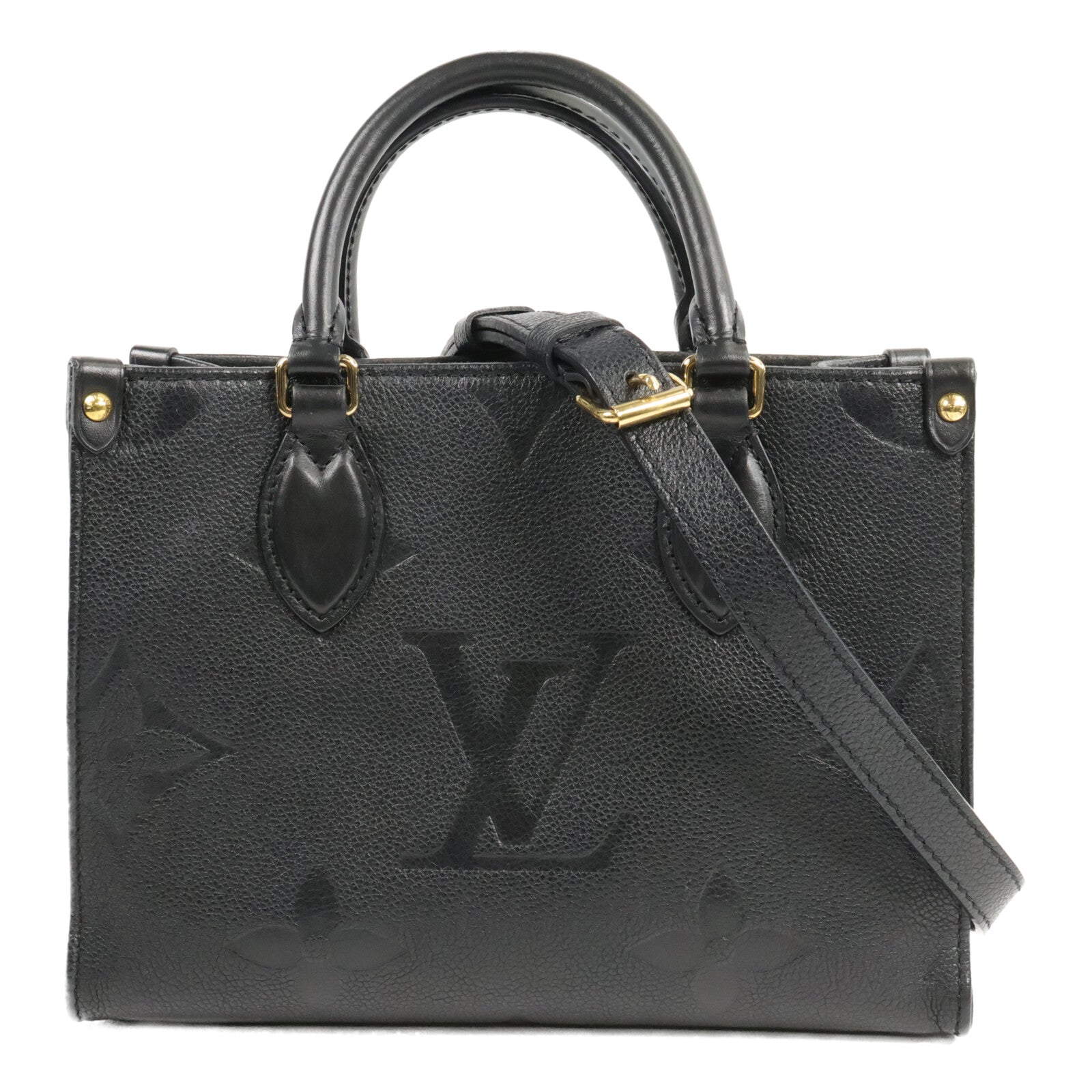 LOUIS VUITTON Monogram Empreinte OnTheGo PM手挽肩背兩用袋