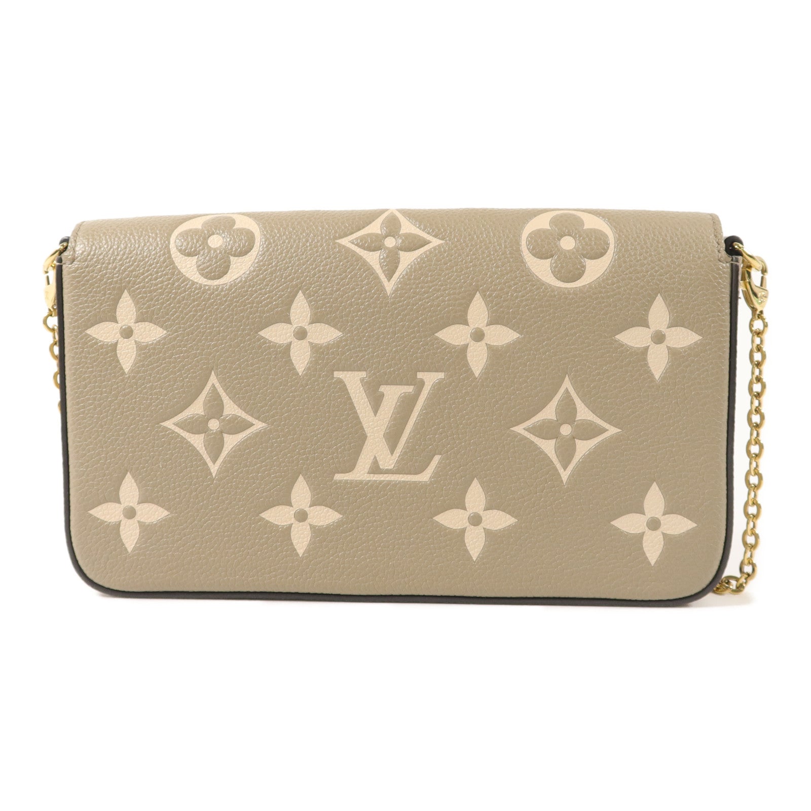 LOUIS VUITTON Monogram Empreinte Pochette Felicie鏈帶肩背袋