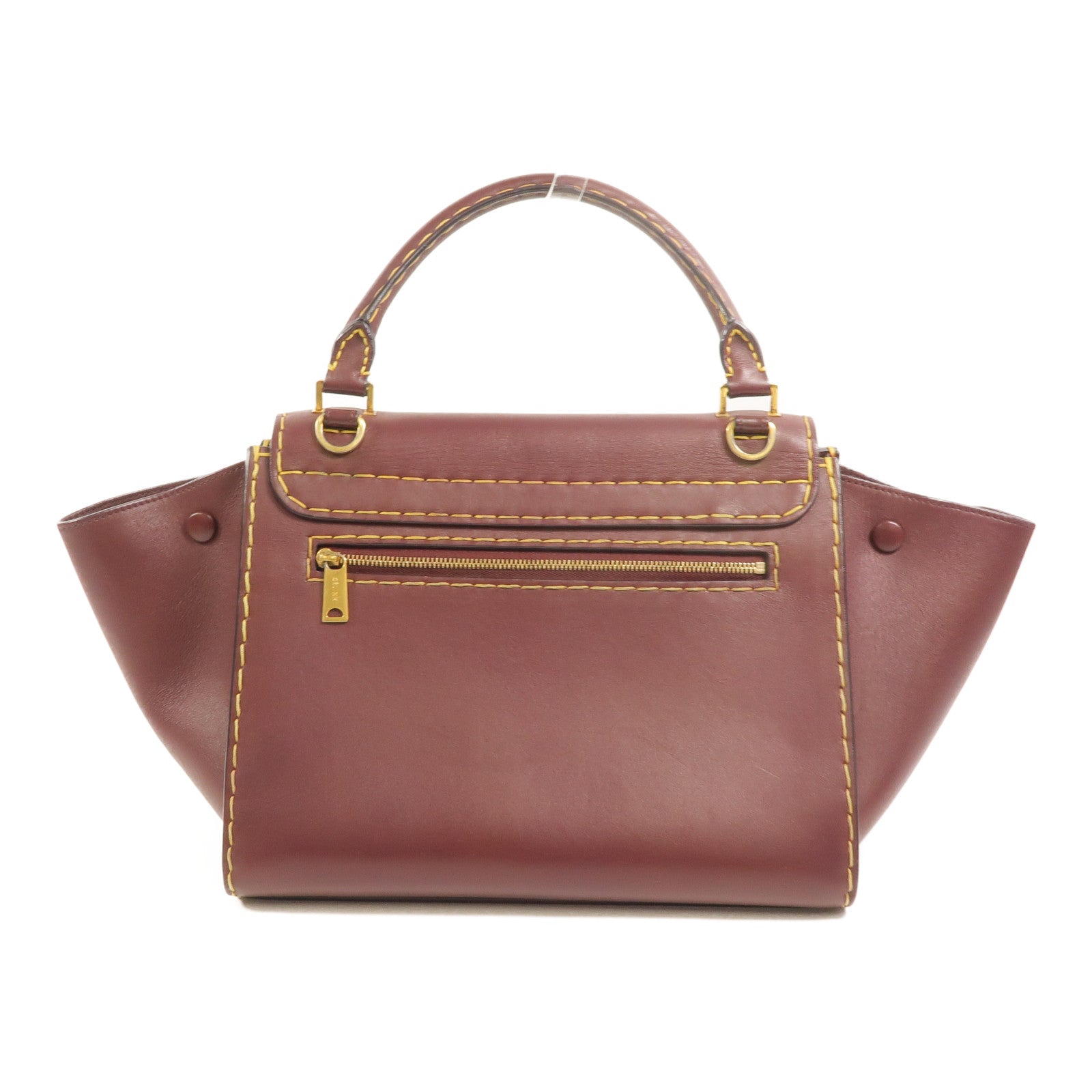 CELINE 牛皮皮革Trapeze手挽肩背兩用袋