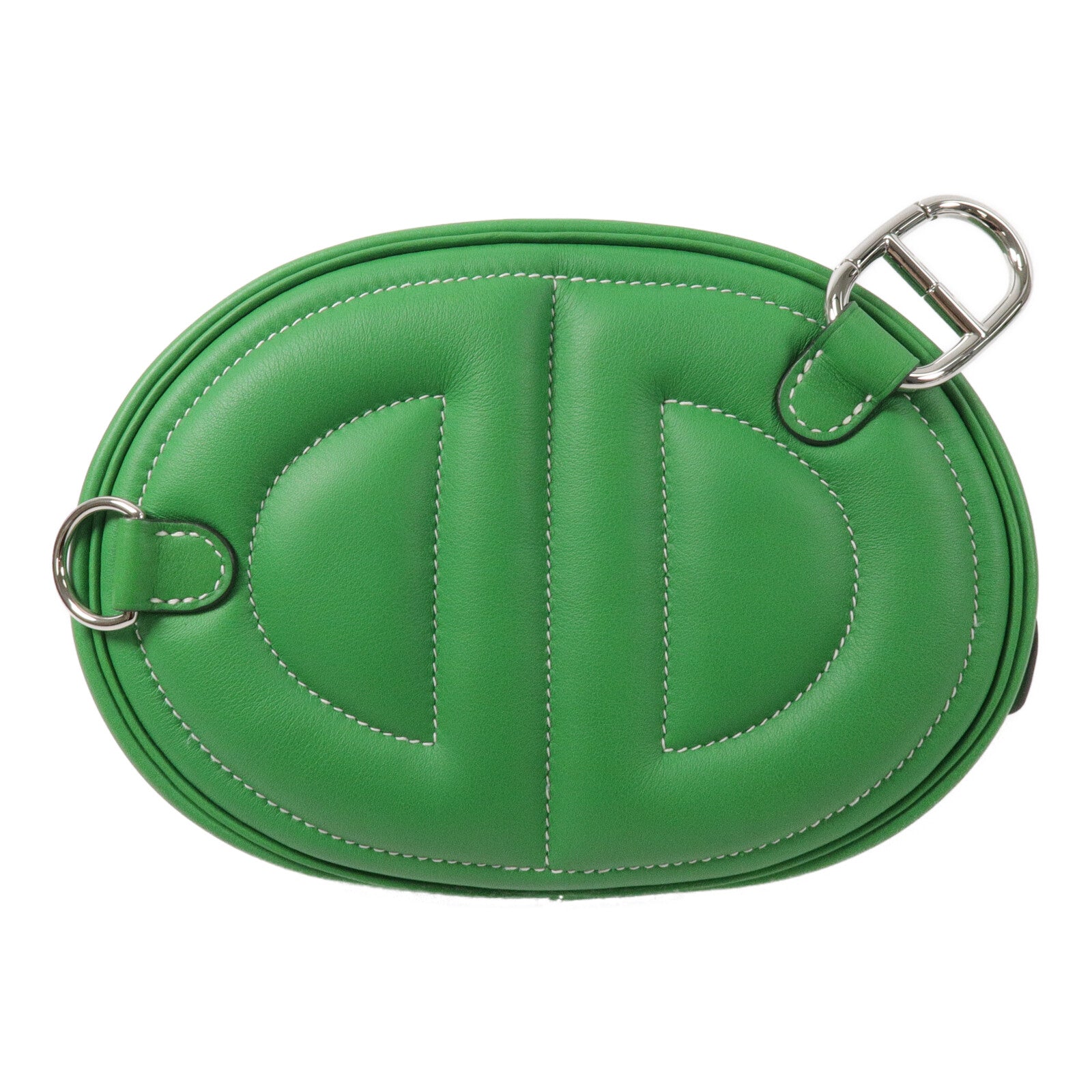 HERMES Swift皮革In The Loop Belt Bag腰包Bamboo/Bleu Brume