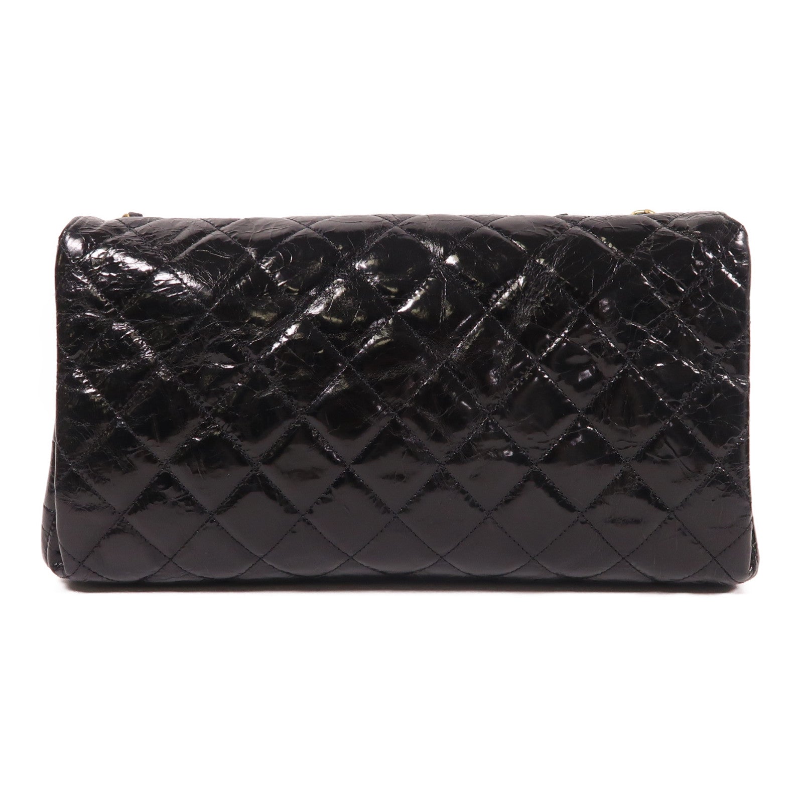 CHANEL 牛皮皮革Chain Shoulder金扣鏈帶肩背袋