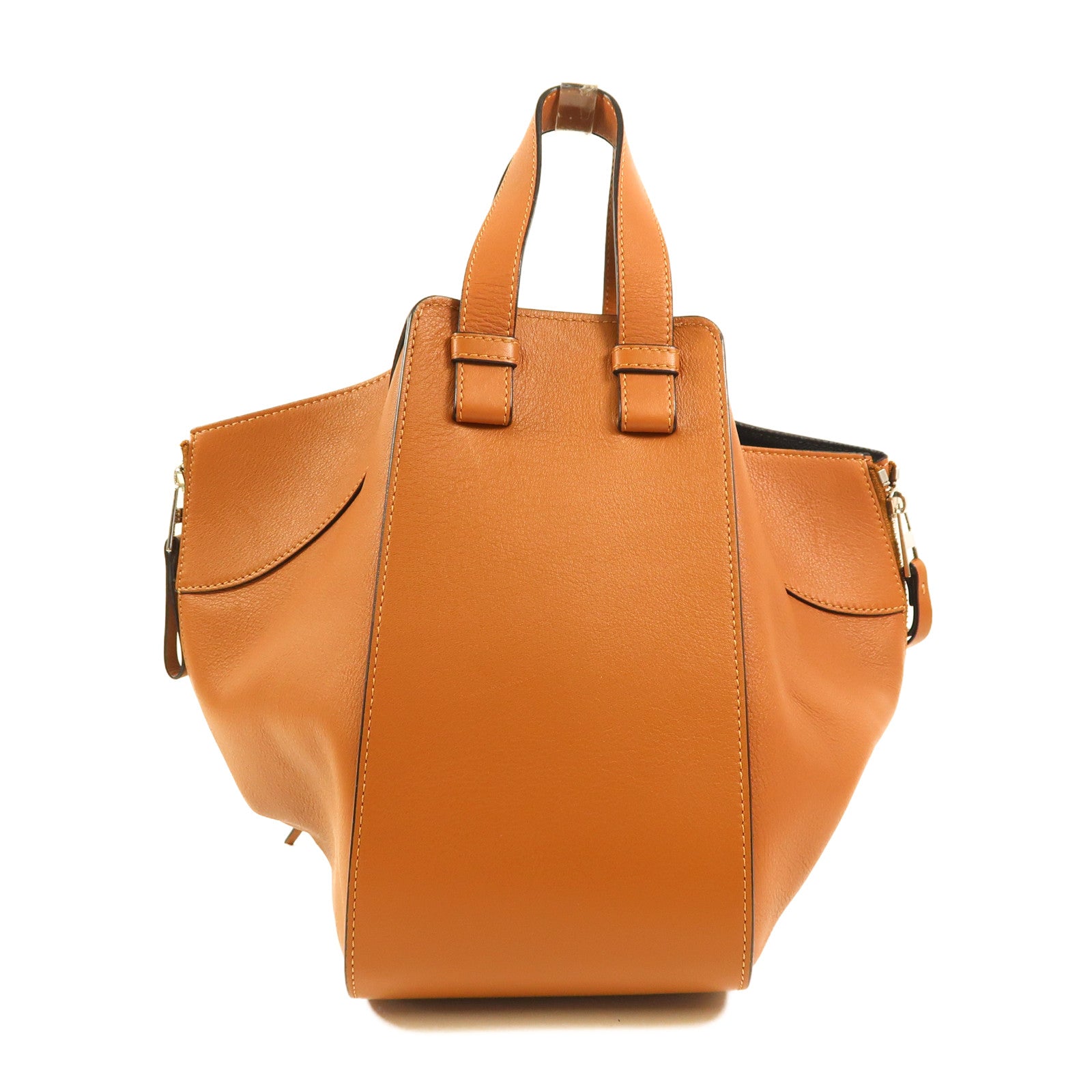 LOEWE 牛皮皮革Hammock銀扣手挽肩背兩用袋