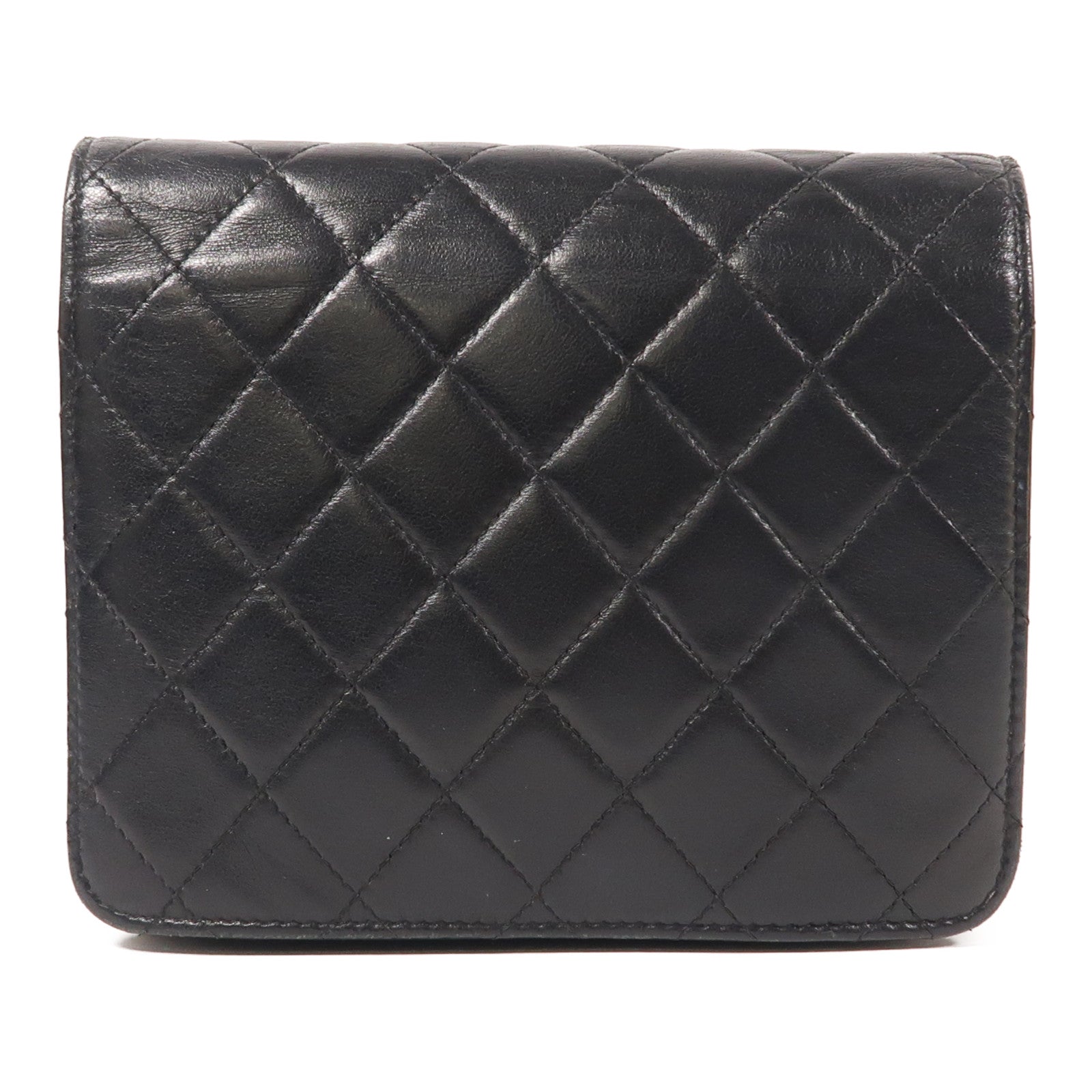 CHANEL 牛皮皮革Chain Shoulder銀扣肩背袋