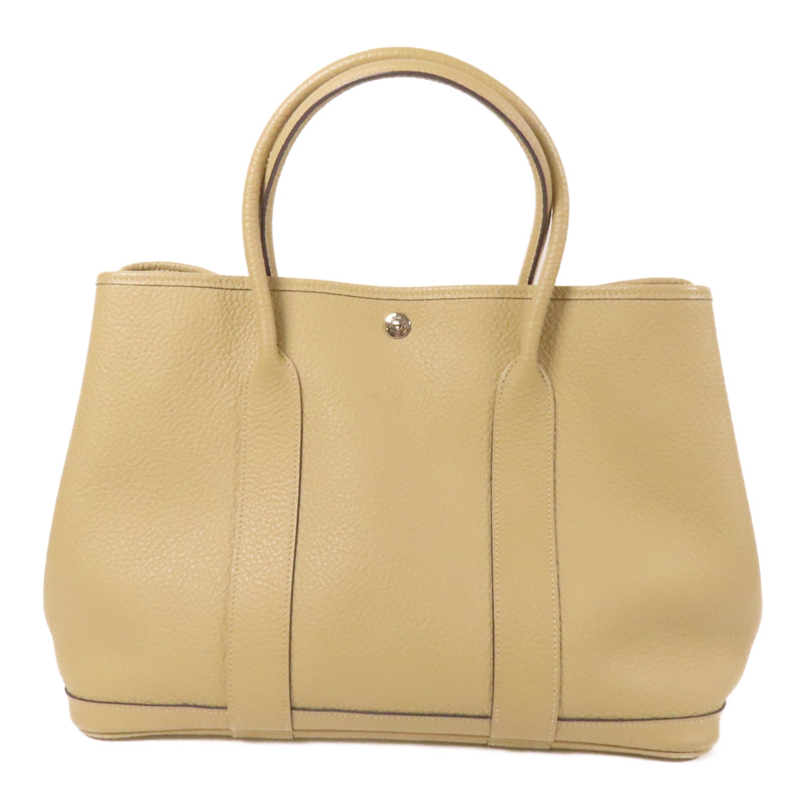 HERMES Negonda皮革Garden Party PM銀扣手挽袋Trench