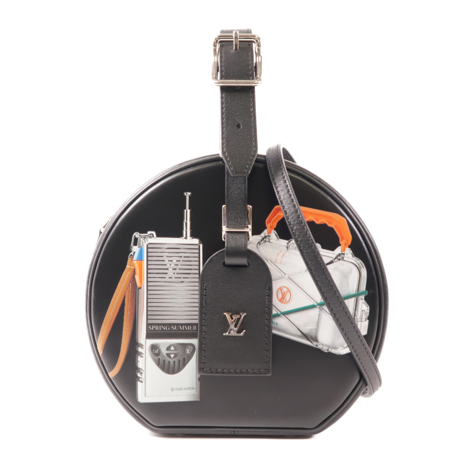 LOUIS VUITTON 【激減優惠】牛皮皮革Boite Chapeau銀扣手挽肩背兩用袋