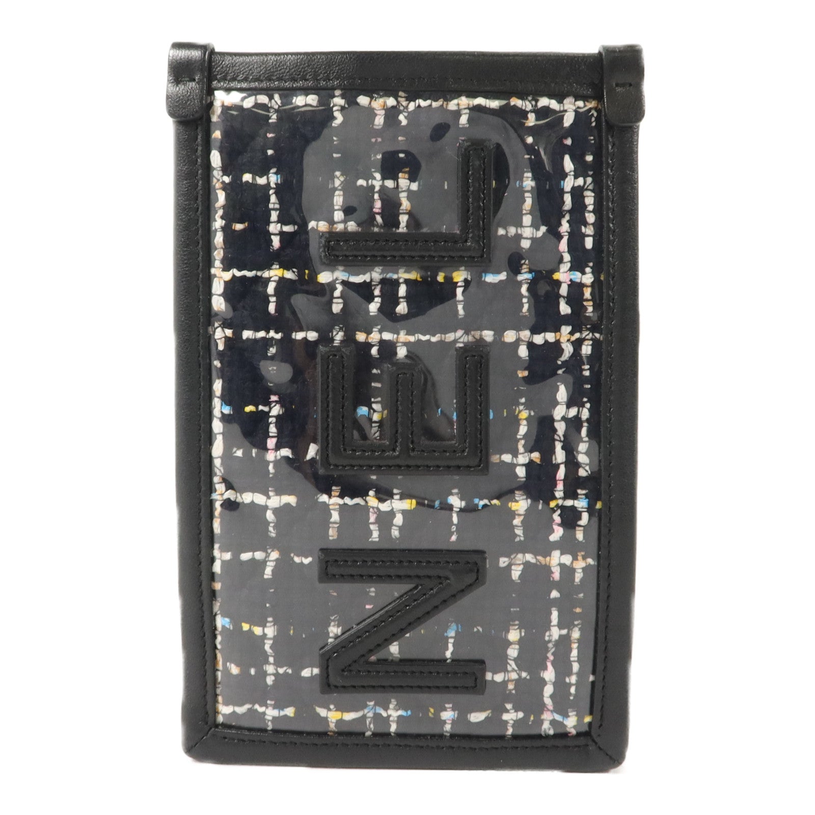CHANEL PVC/斜紋軟呢Phone Pouch With Chain鏈帶電話肩背袋
