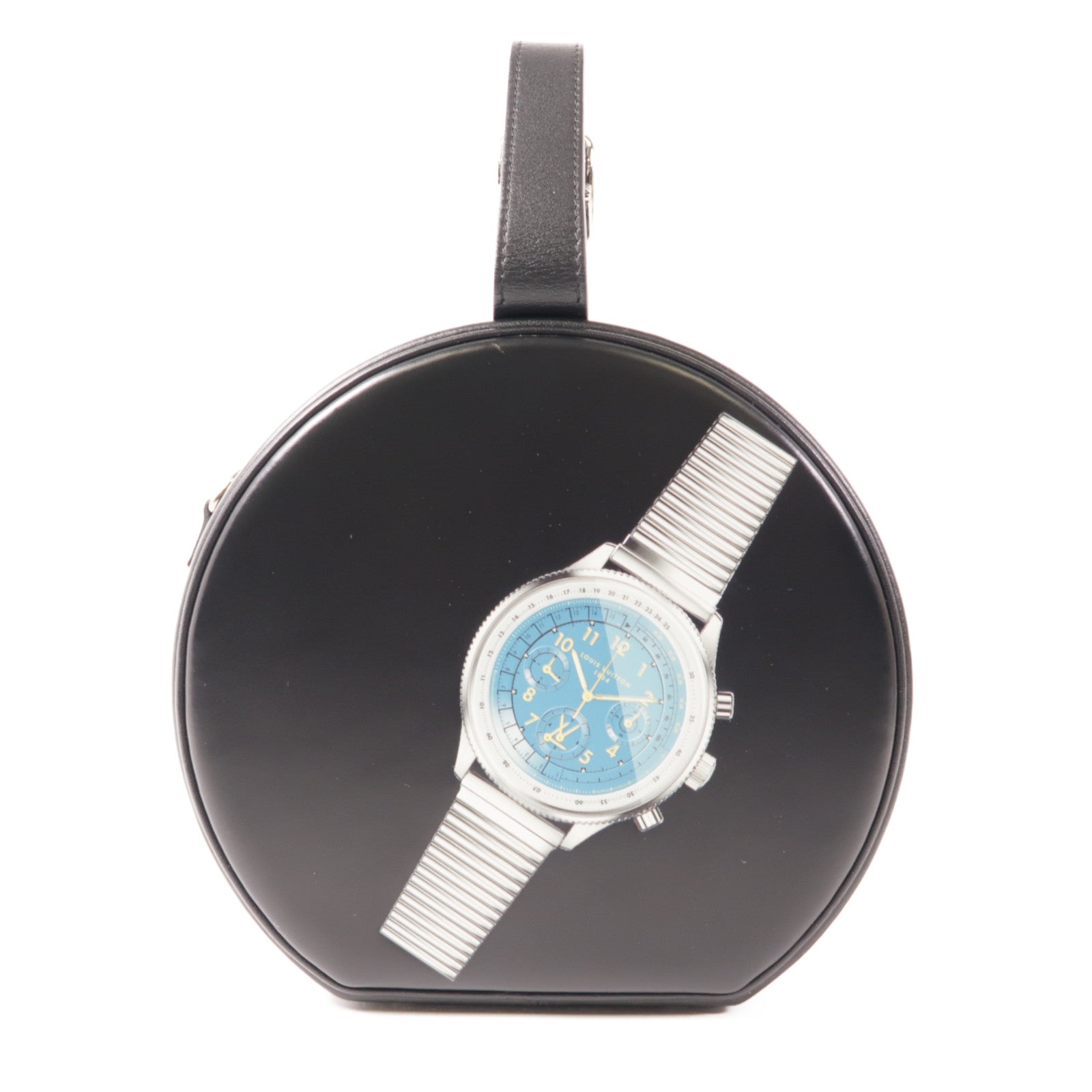 LOUIS VUITTON 牛皮皮革Boite Chapeau銀扣手挽肩背兩用袋