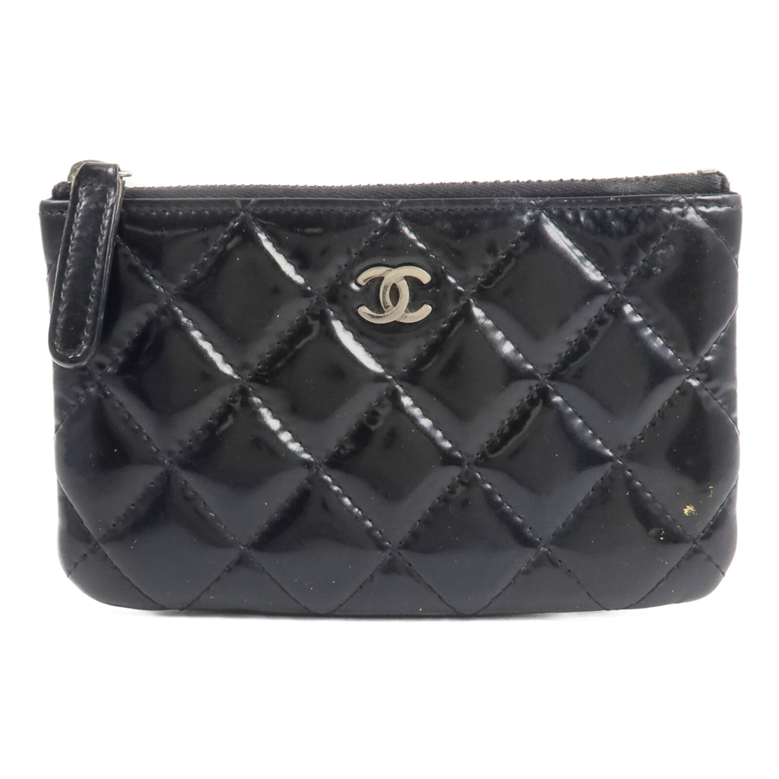 CHANEL 漆皮皮革Classic Mini O Case零錢包/卡片套