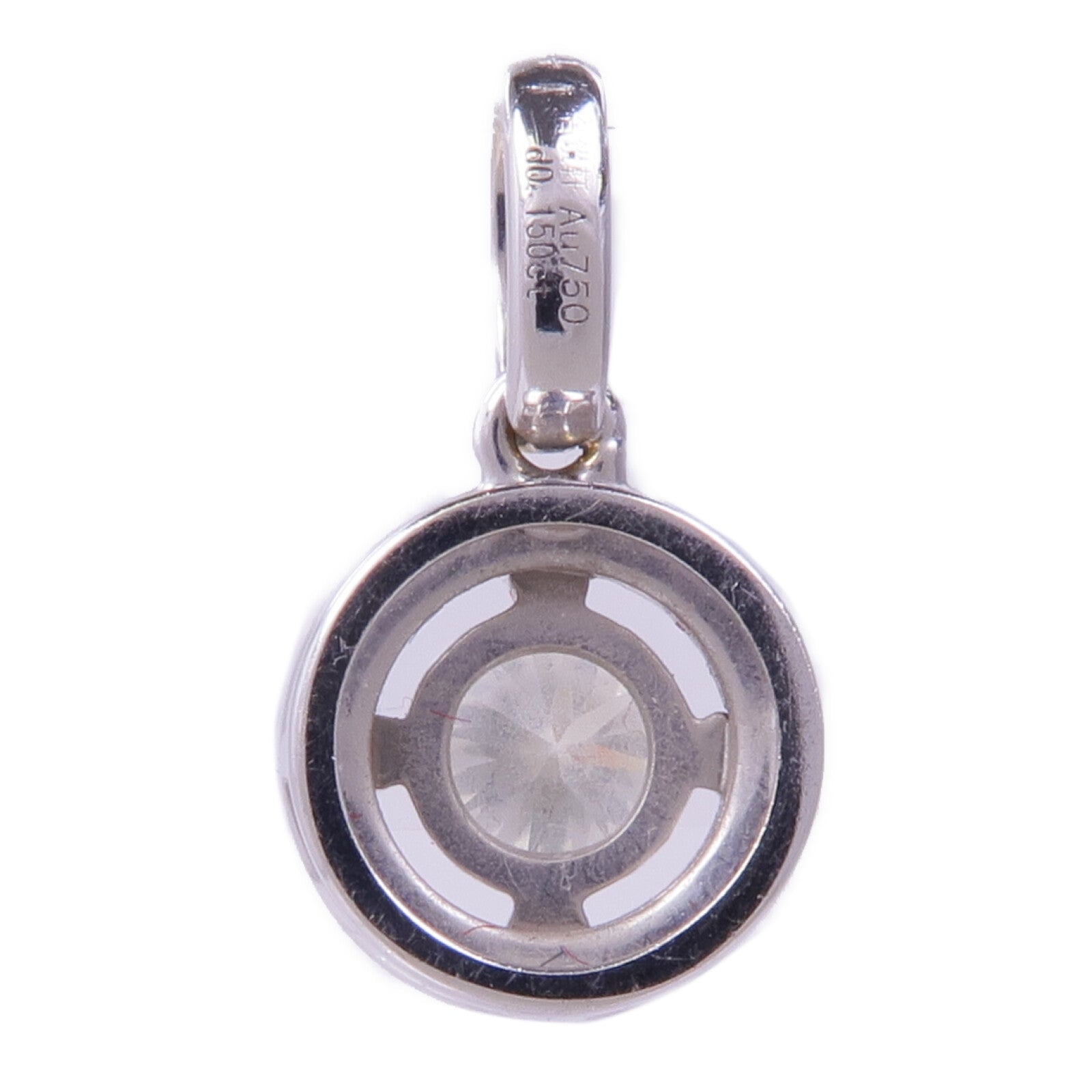 JEWELRY 18K白金Diamond Pendant Top鑽石吊墜