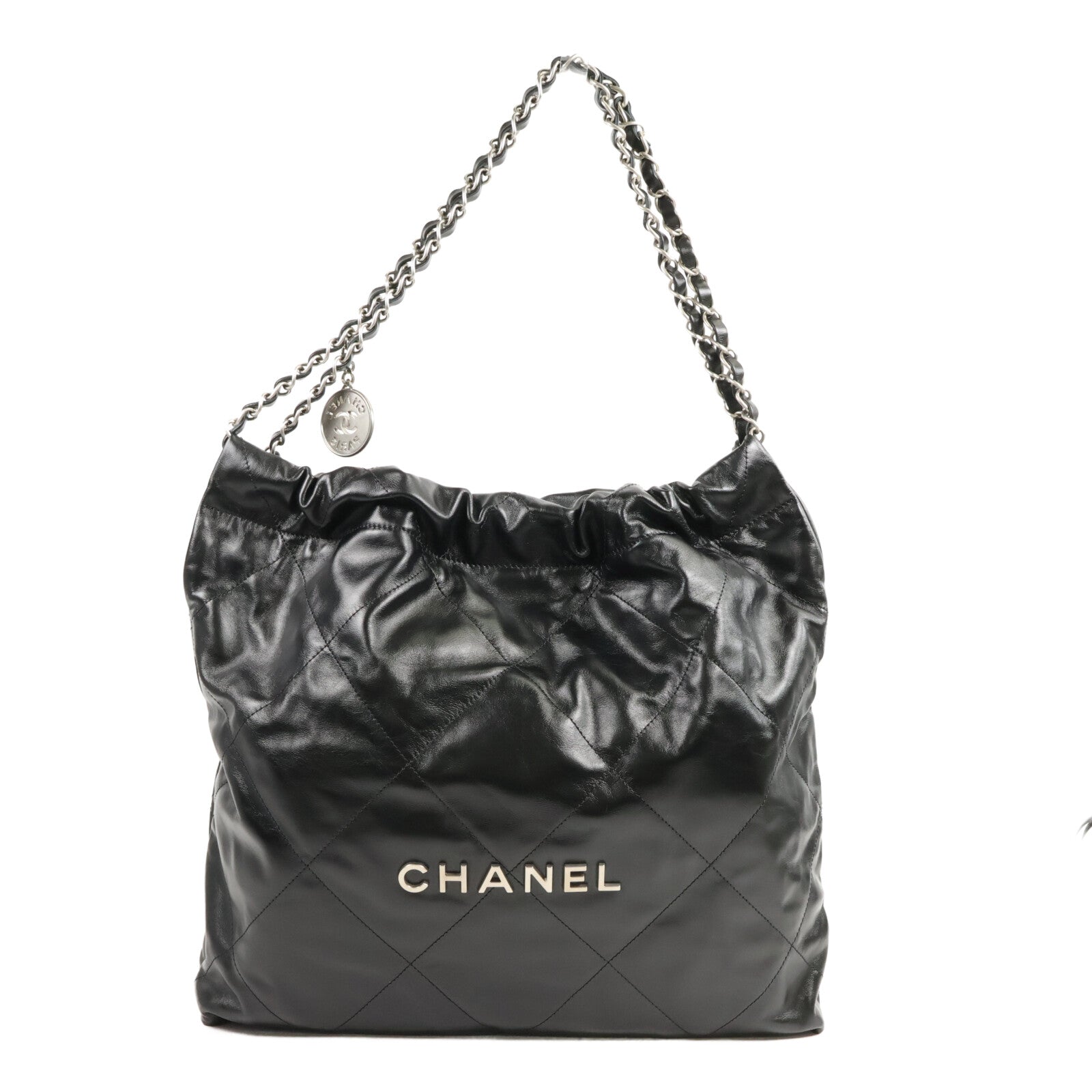 CHANEL 牛皮皮革Chanel 22 Medium鏈帶肩背袋