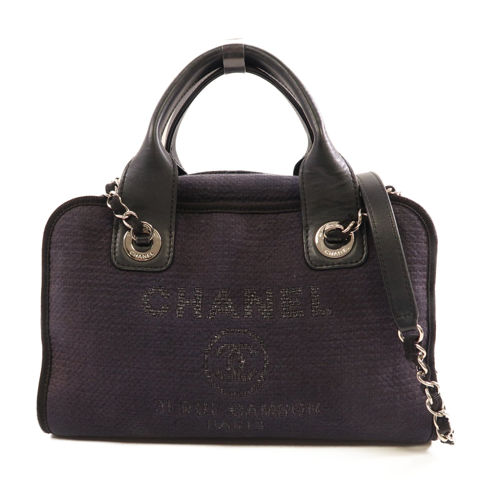 CHANEL 【激減優惠】帆布Chain Shoulder手挽肩背兩用袋