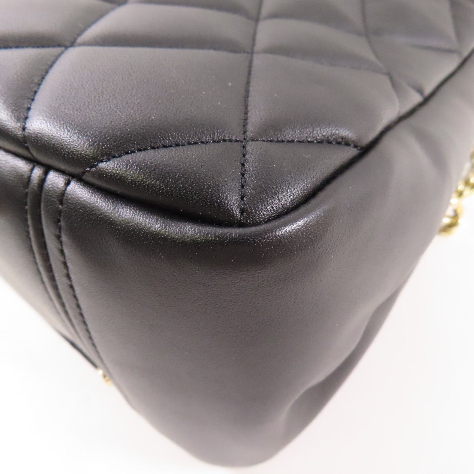 KATE SPADE GHW Chain 2 Way Shoulder Bag KA768 Leather Black