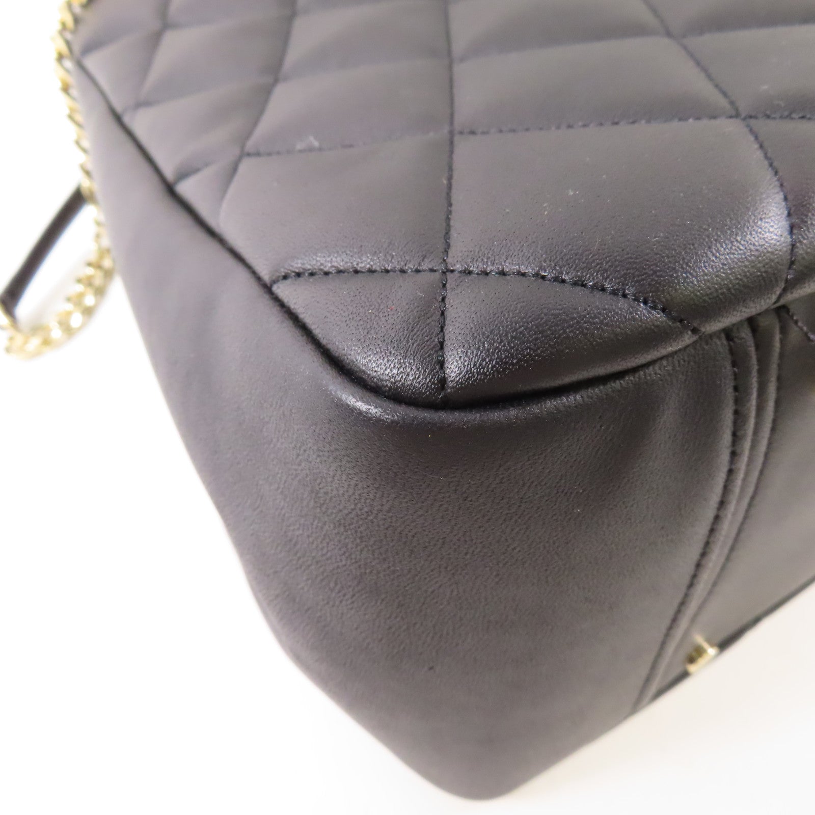 KATE SPADE GHW Chain 2 Way Shoulder Bag KA768 Leather Black