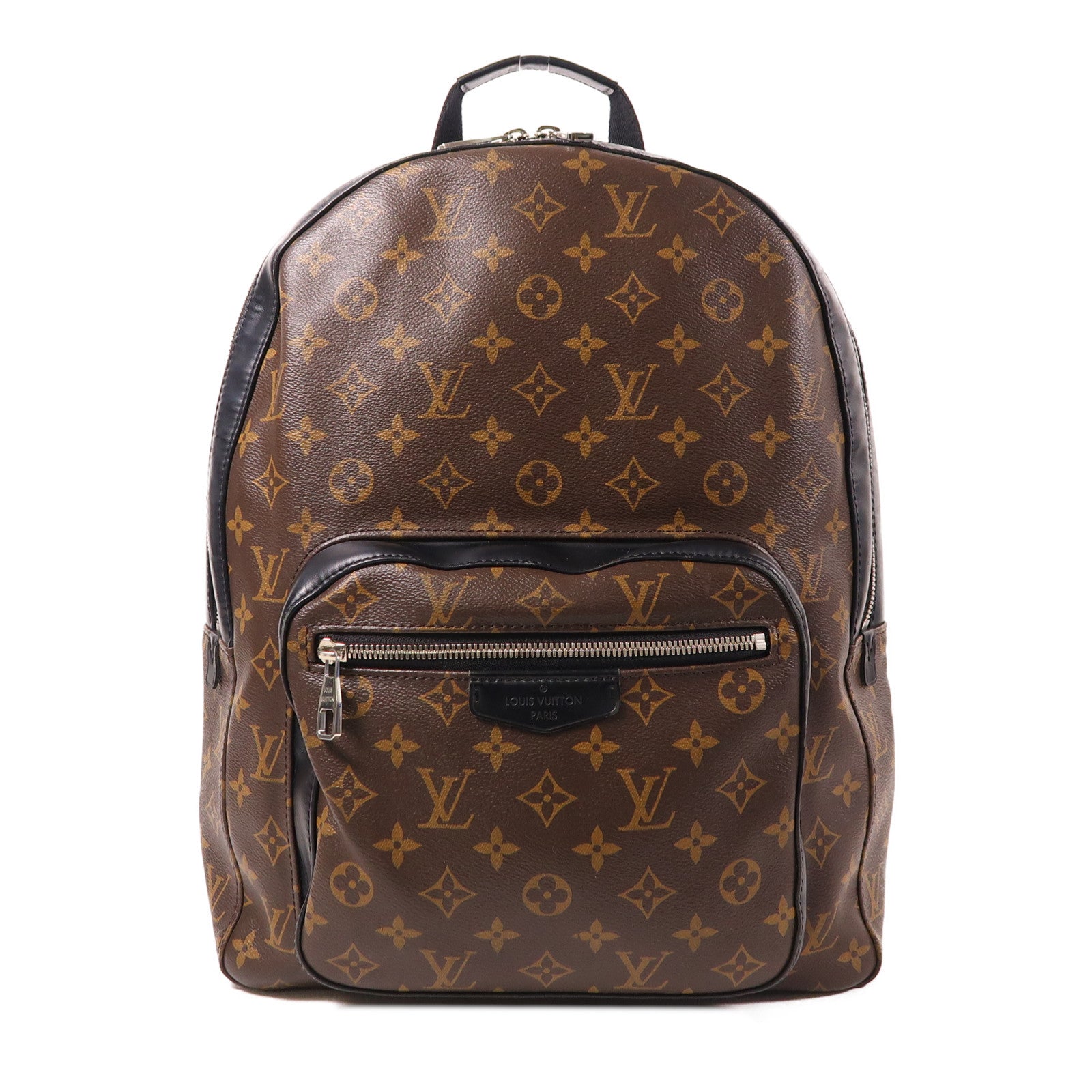 LOUIS VUITTON Monogram Macassar Josh Backpack銀扣背包