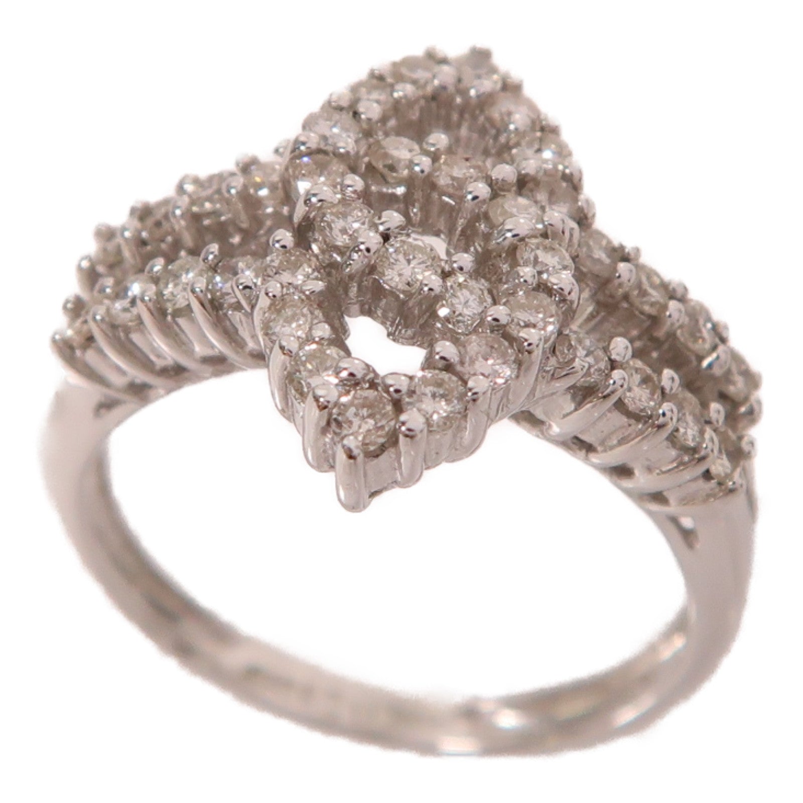 JEWELRY 18K白金Diamond Ring戒指US#5