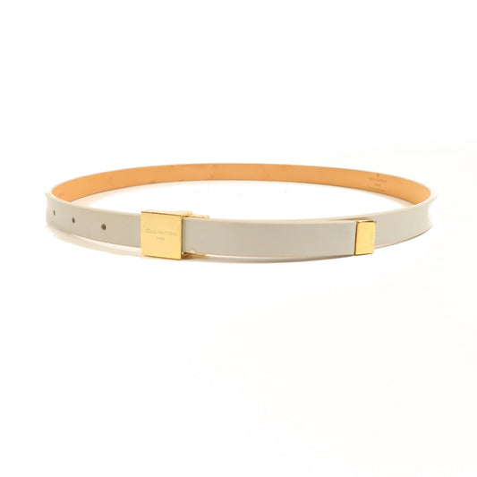 LOUIS VUITTON【激減優惠】 牛皮皮革Belt金扣皮帶灰色