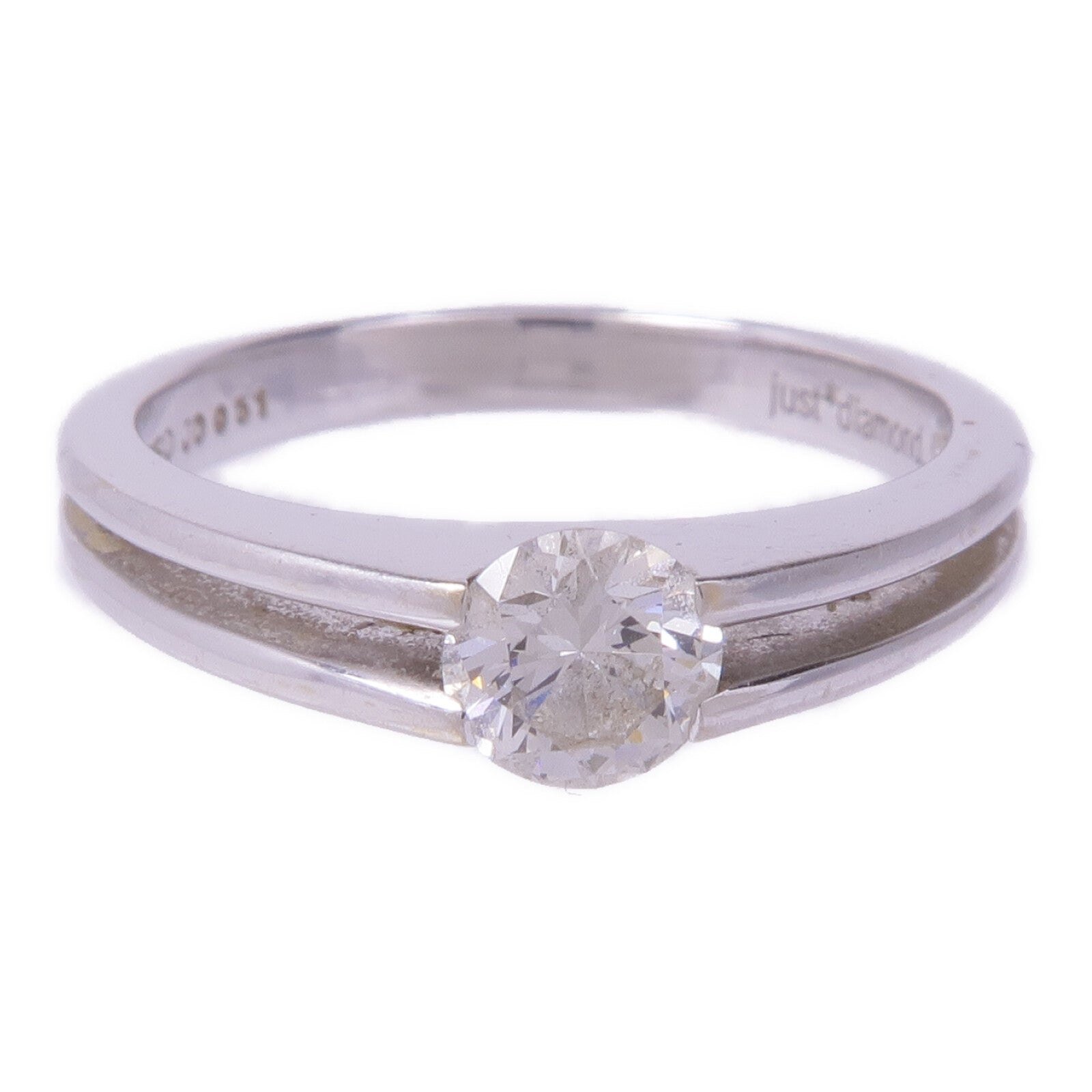 JEWELRY 【激減優惠】18K白金Diamond Ring鑽石戒指US#7.75