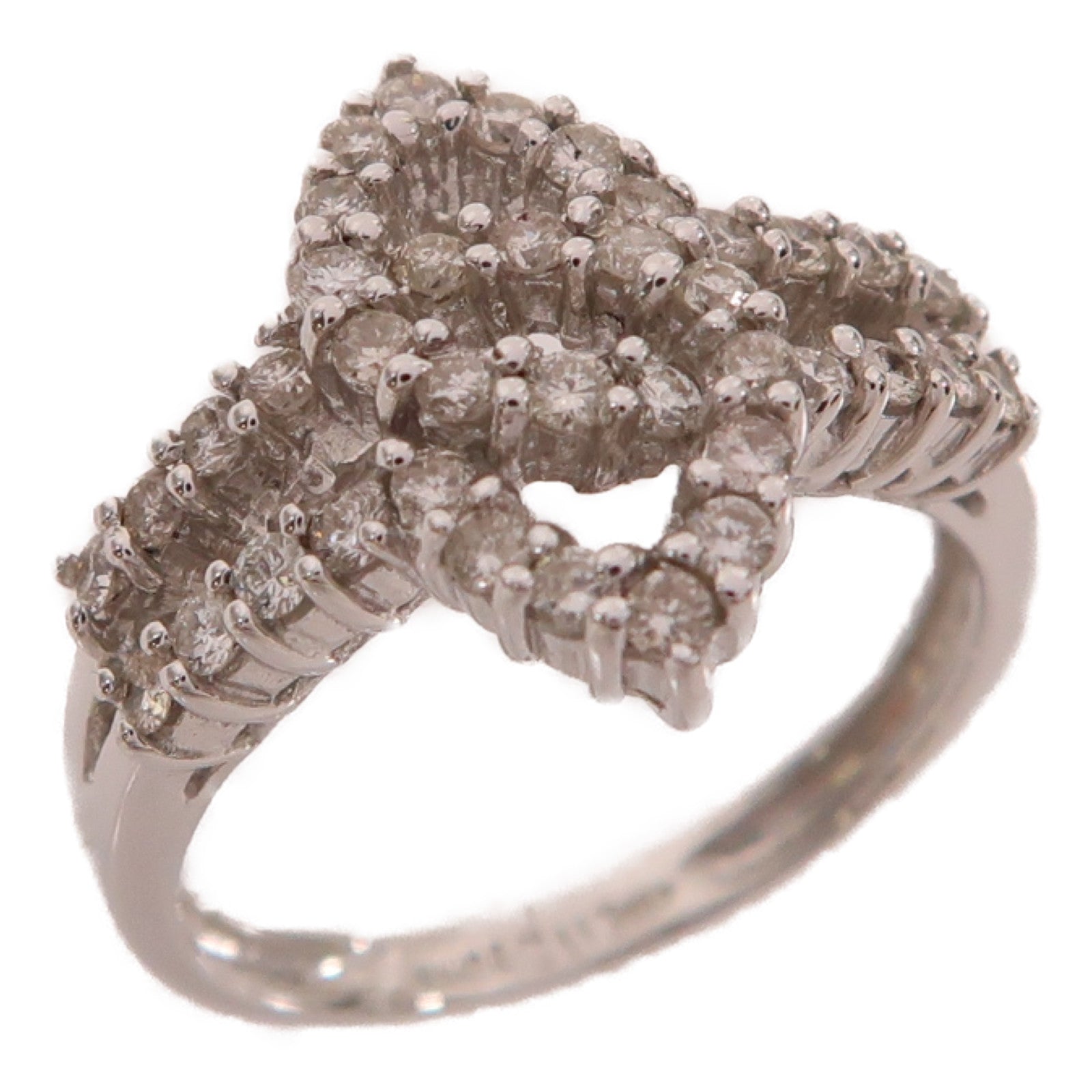 JEWELRY 18K白金Diamond Ring戒指US#5