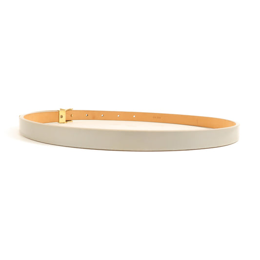 LOUIS VUITTON【激減優惠】 牛皮皮革Belt金扣皮帶灰色