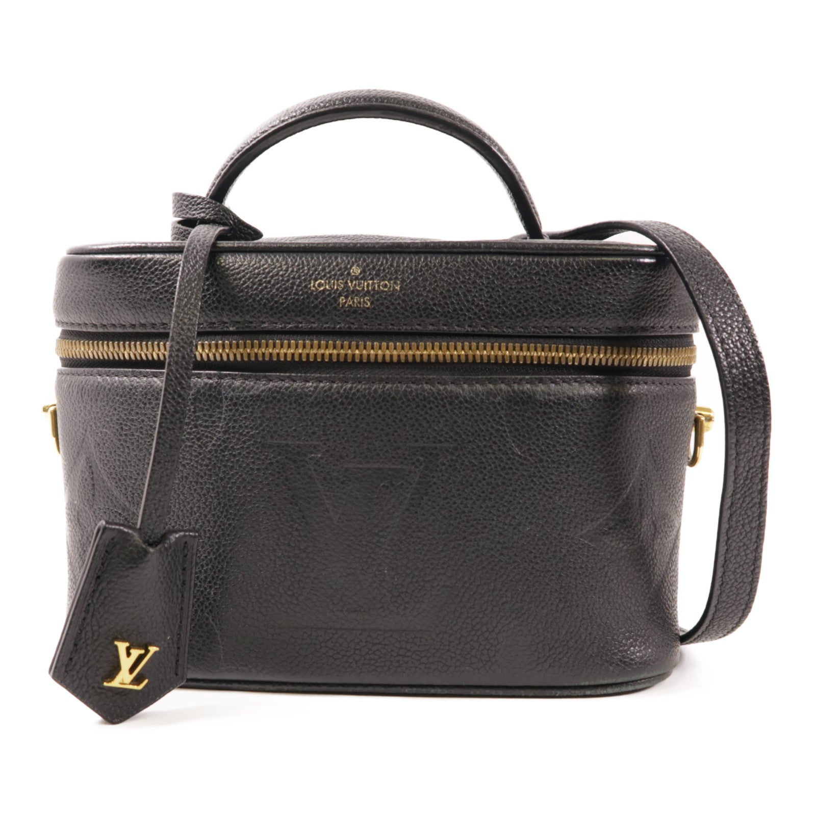 LOUIS VUITTON LV Vanity Case 2 Way Bag M45598 Monogram Empreinte Black