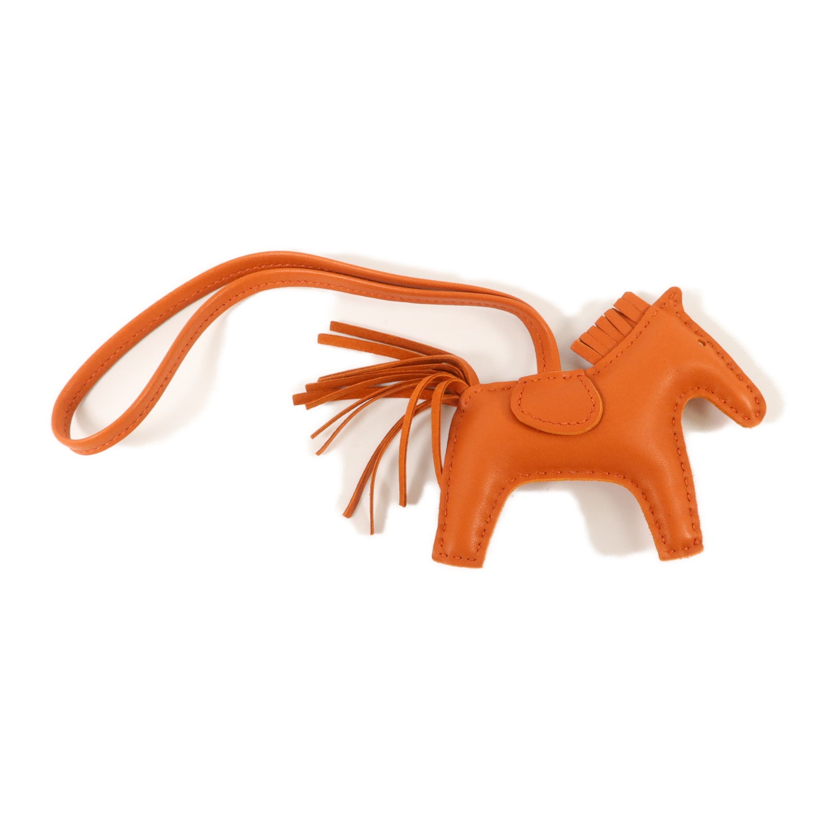 HERMES Milo皮革Rodeo PM掛飾Cuivre