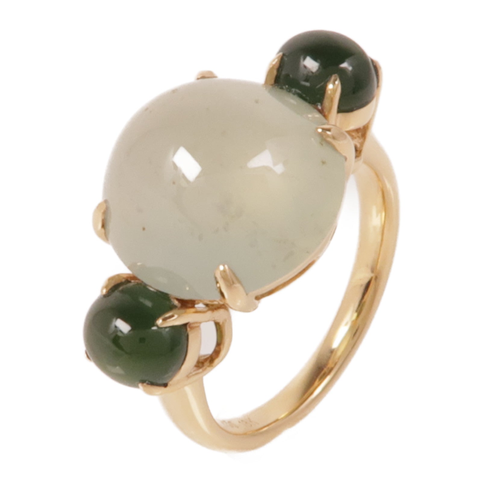 JEWELRY 18K玫瑰金Chalcedony Ring玉髓戒指US#6.25