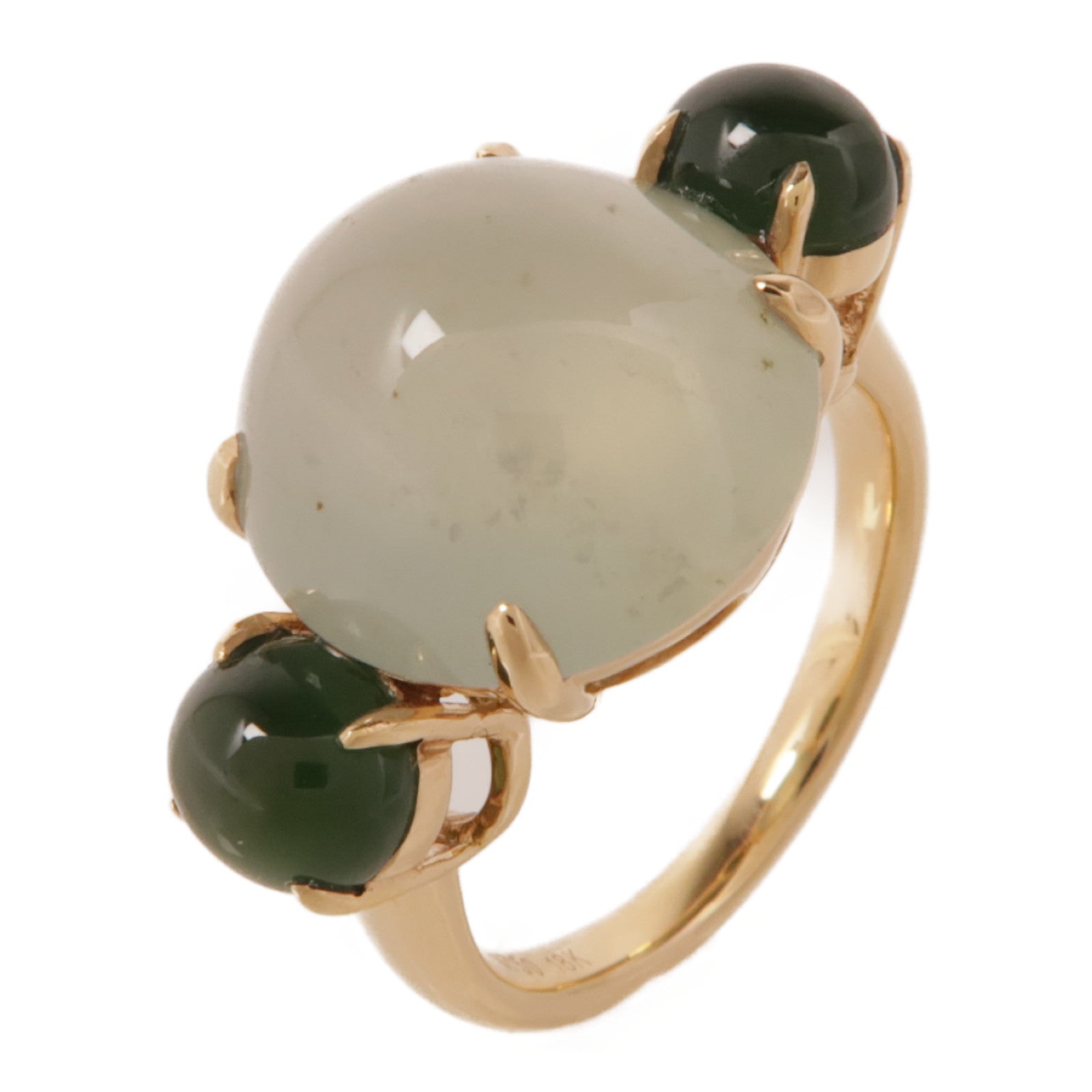 JEWELRY 18K玫瑰金Chalcedony Ring玉髓戒指US#6.25